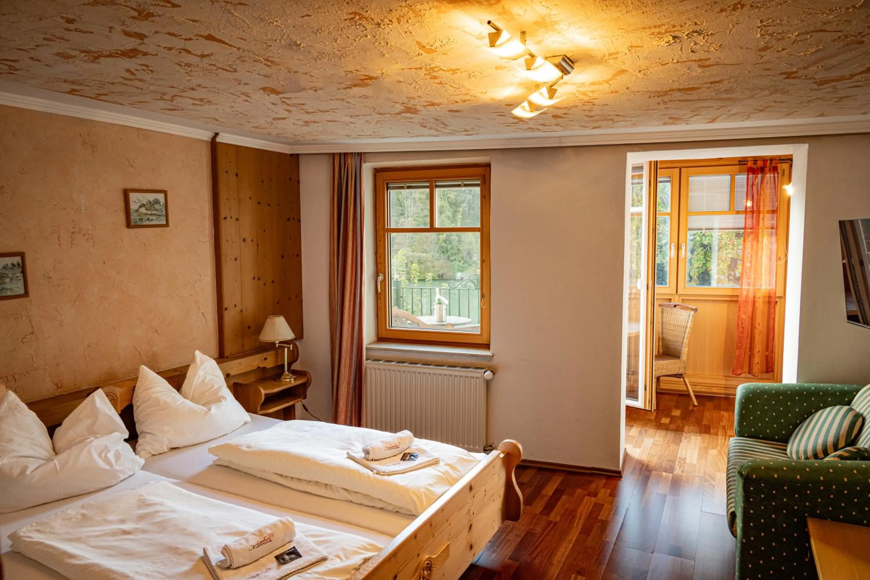 Bed in Landhotel Mariensäule