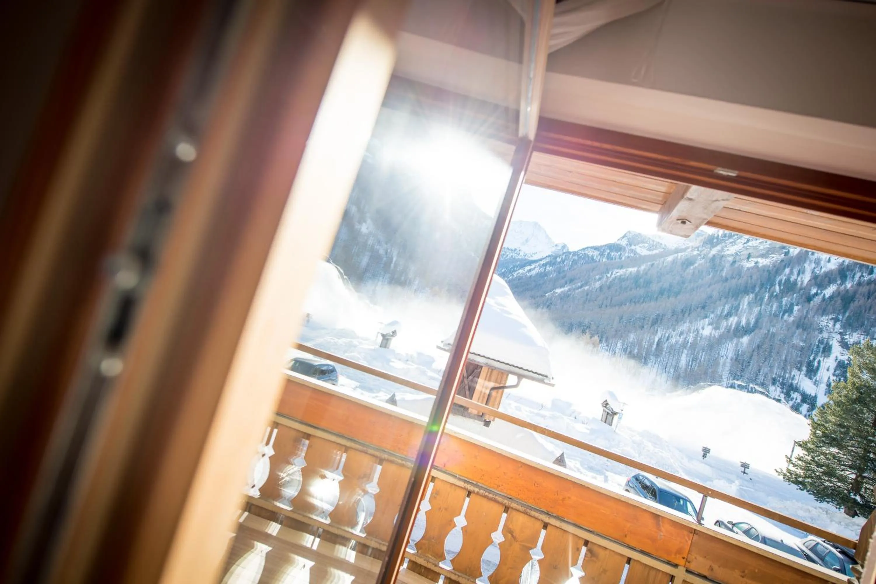 Mountain view in Hotel Alpenrast