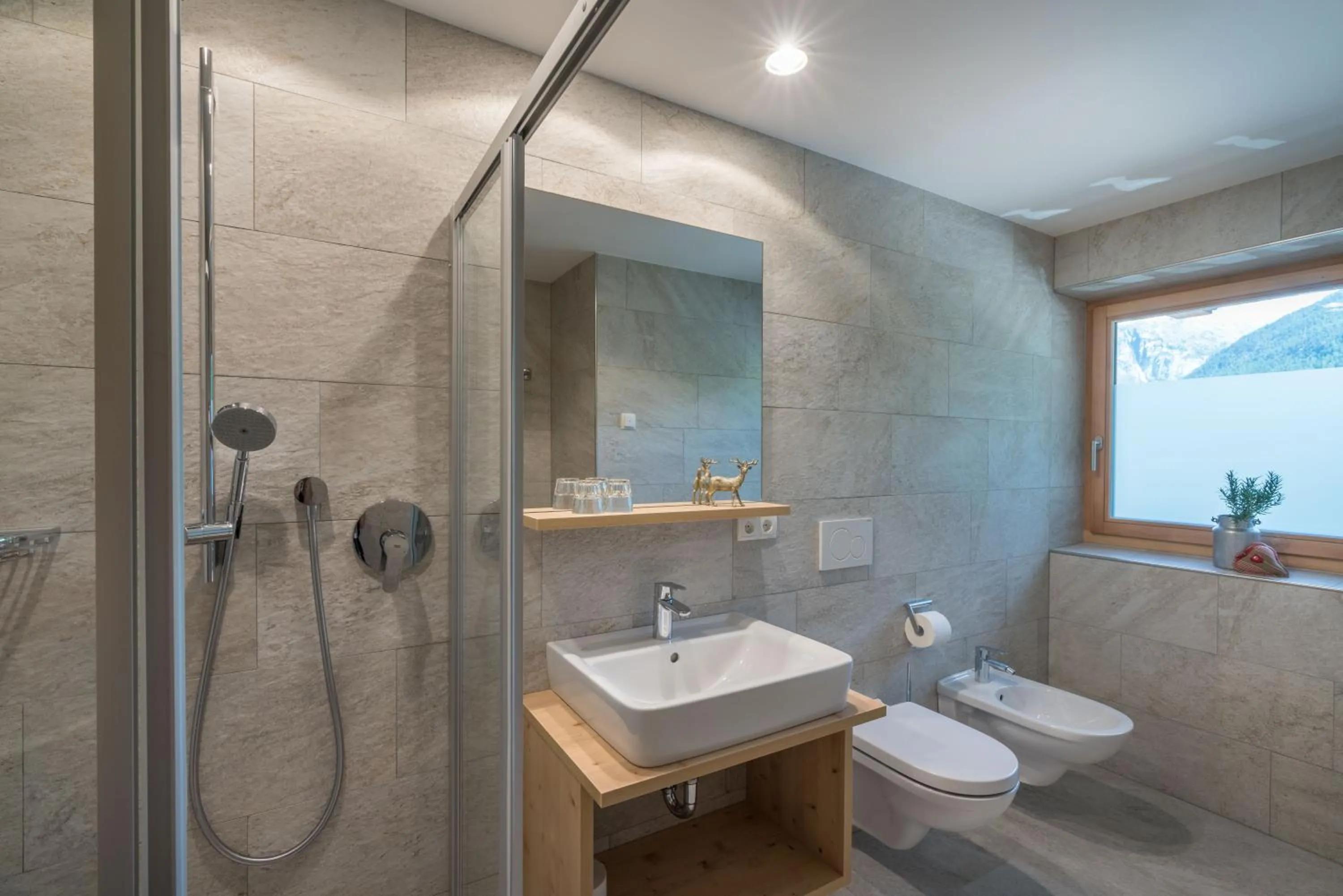 Shower in Hotel Alpenrast