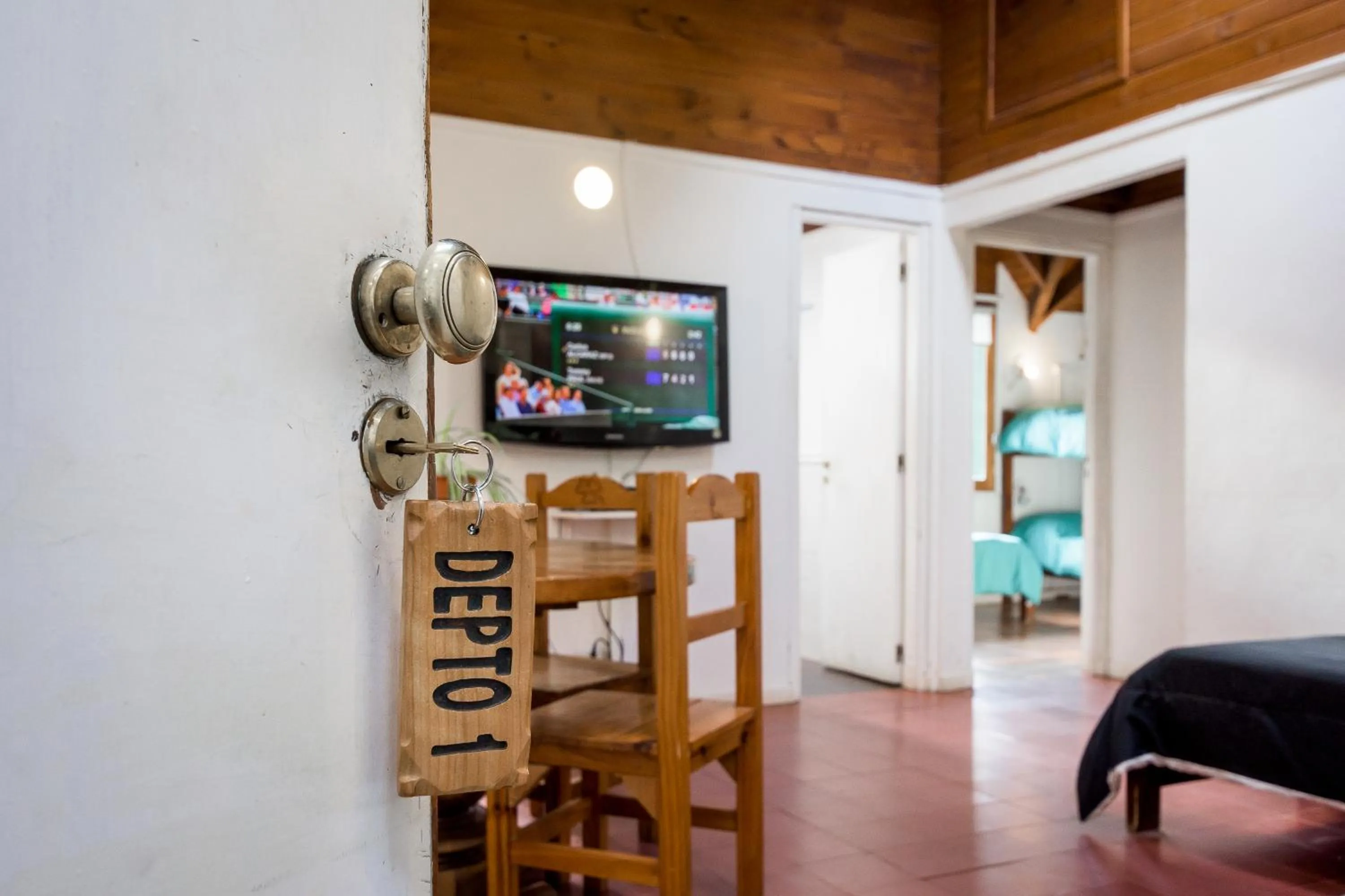 Communal lounge/ TV room in Hostel La Angostura