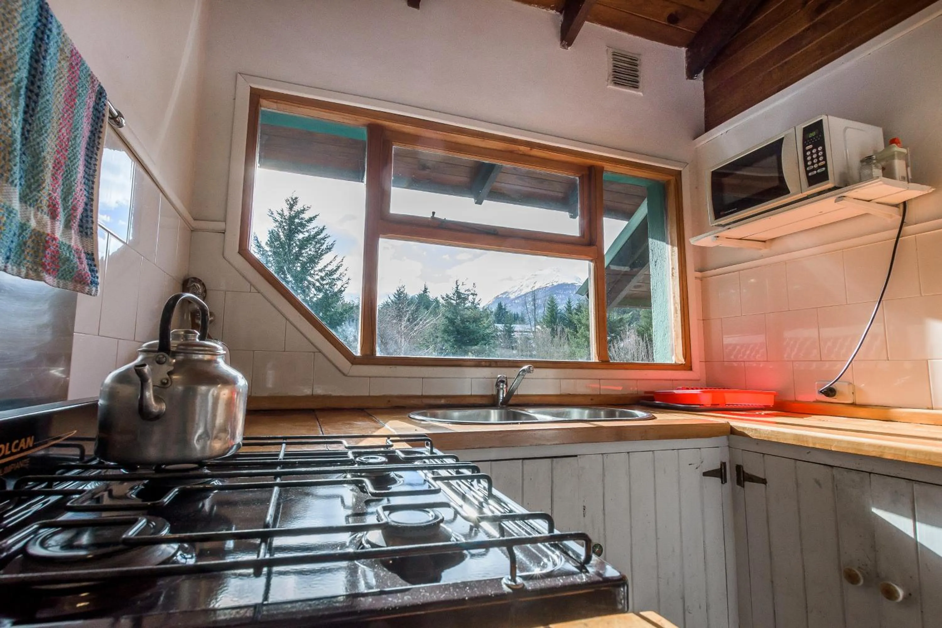 Kitchen or kitchenette in Hostel La Angostura