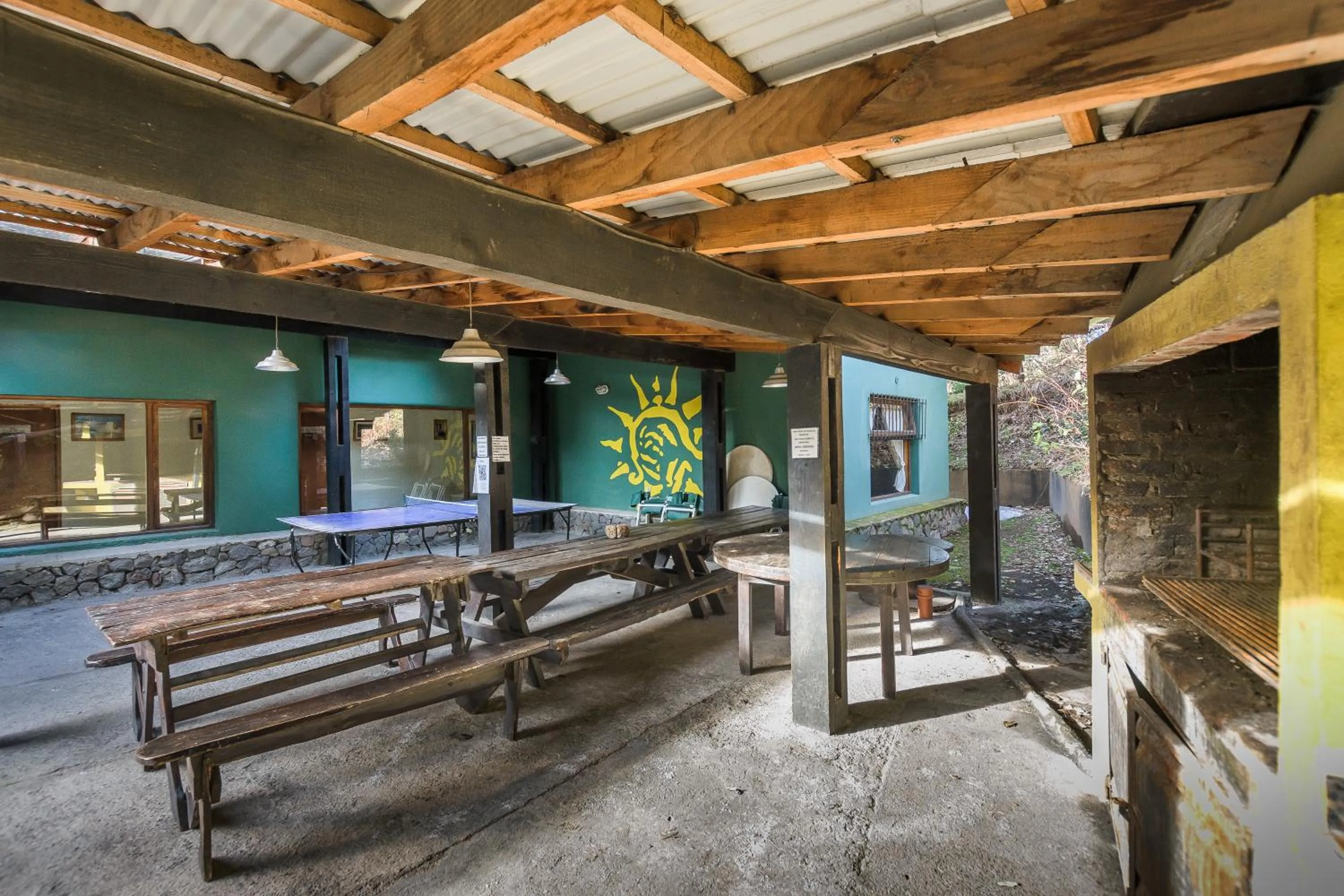 Patio in Hostel La Angostura