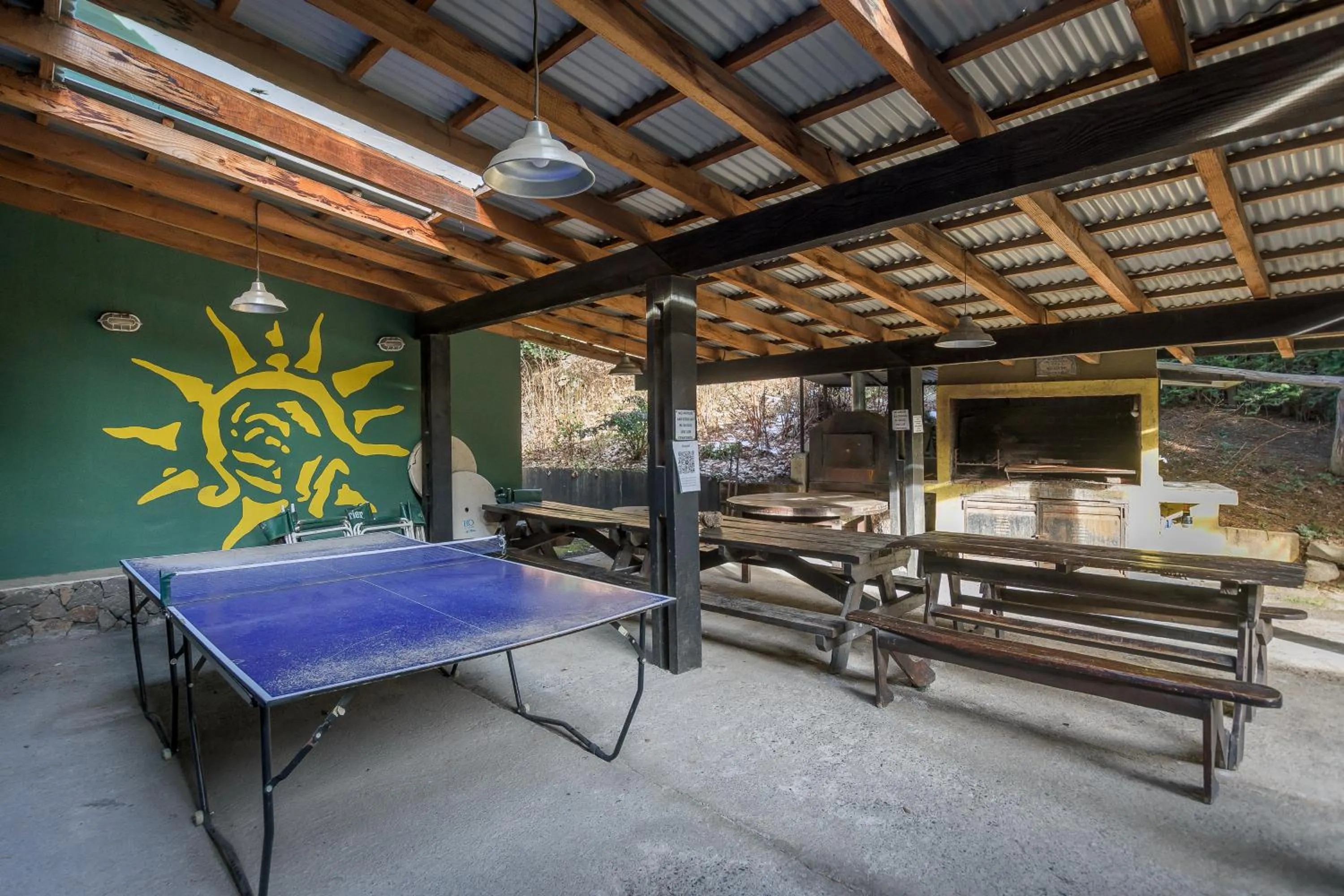 Patio in Hostel La Angostura