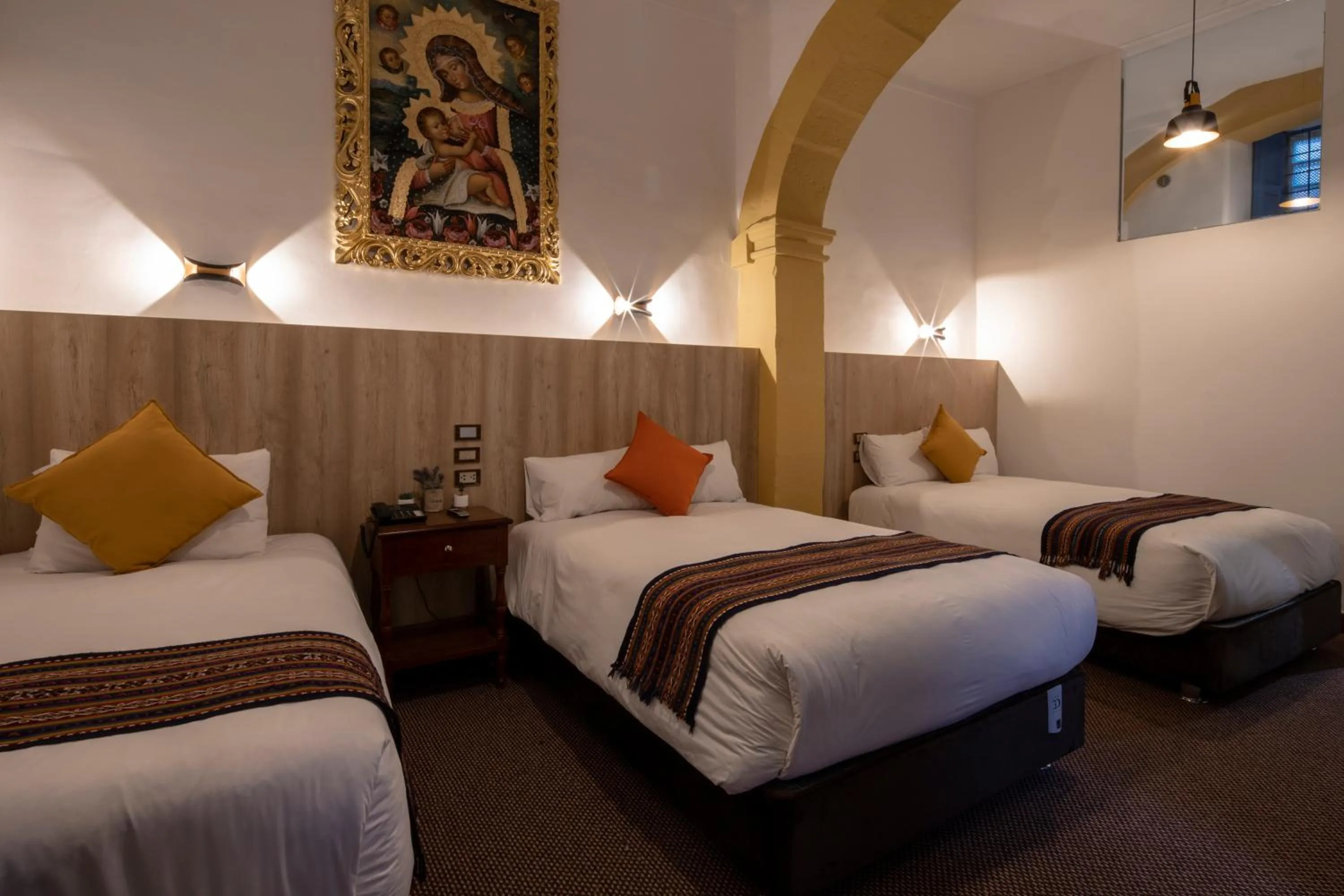 Bed in Hotel Rojas Inn