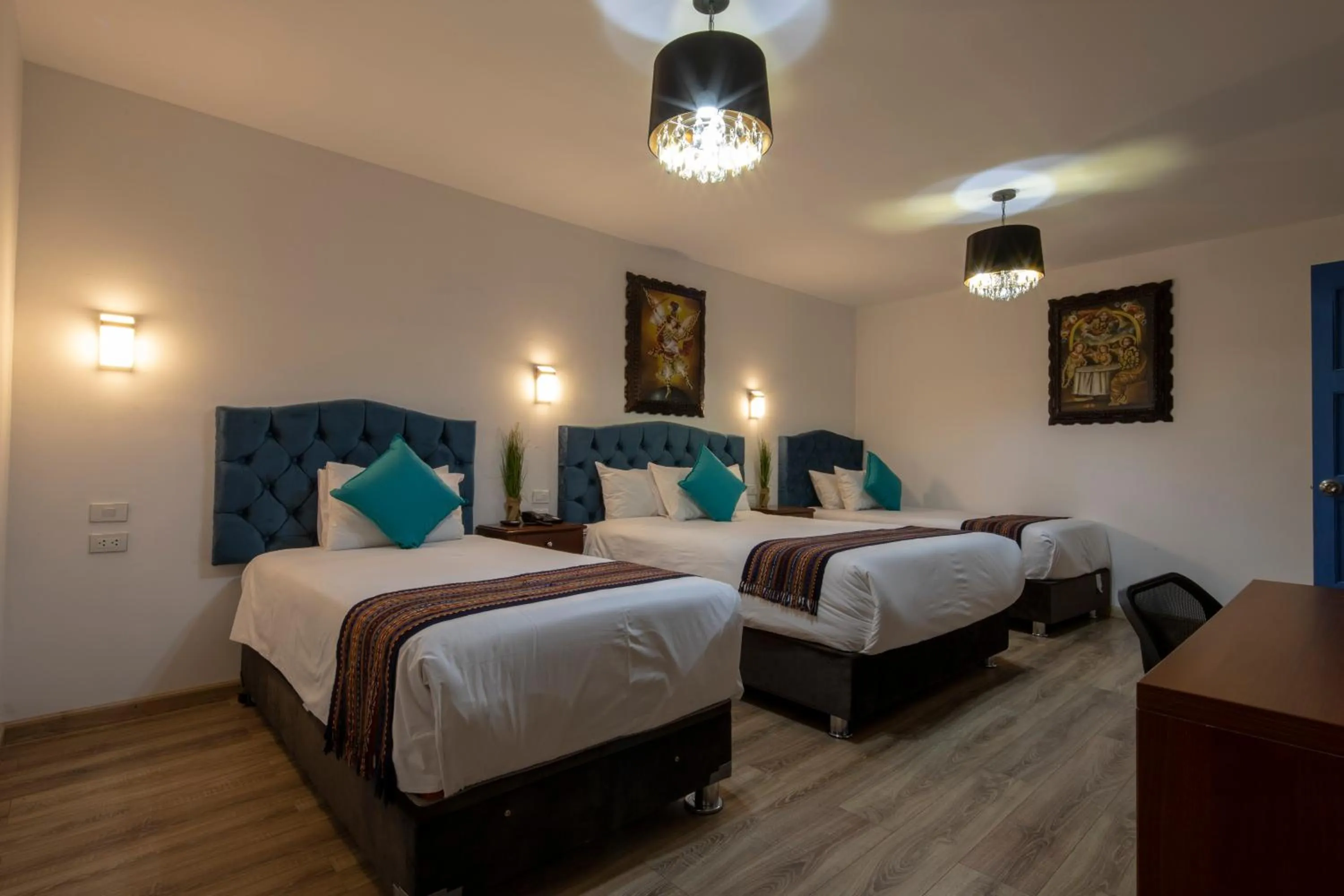 Bed in Hotel Rojas Inn