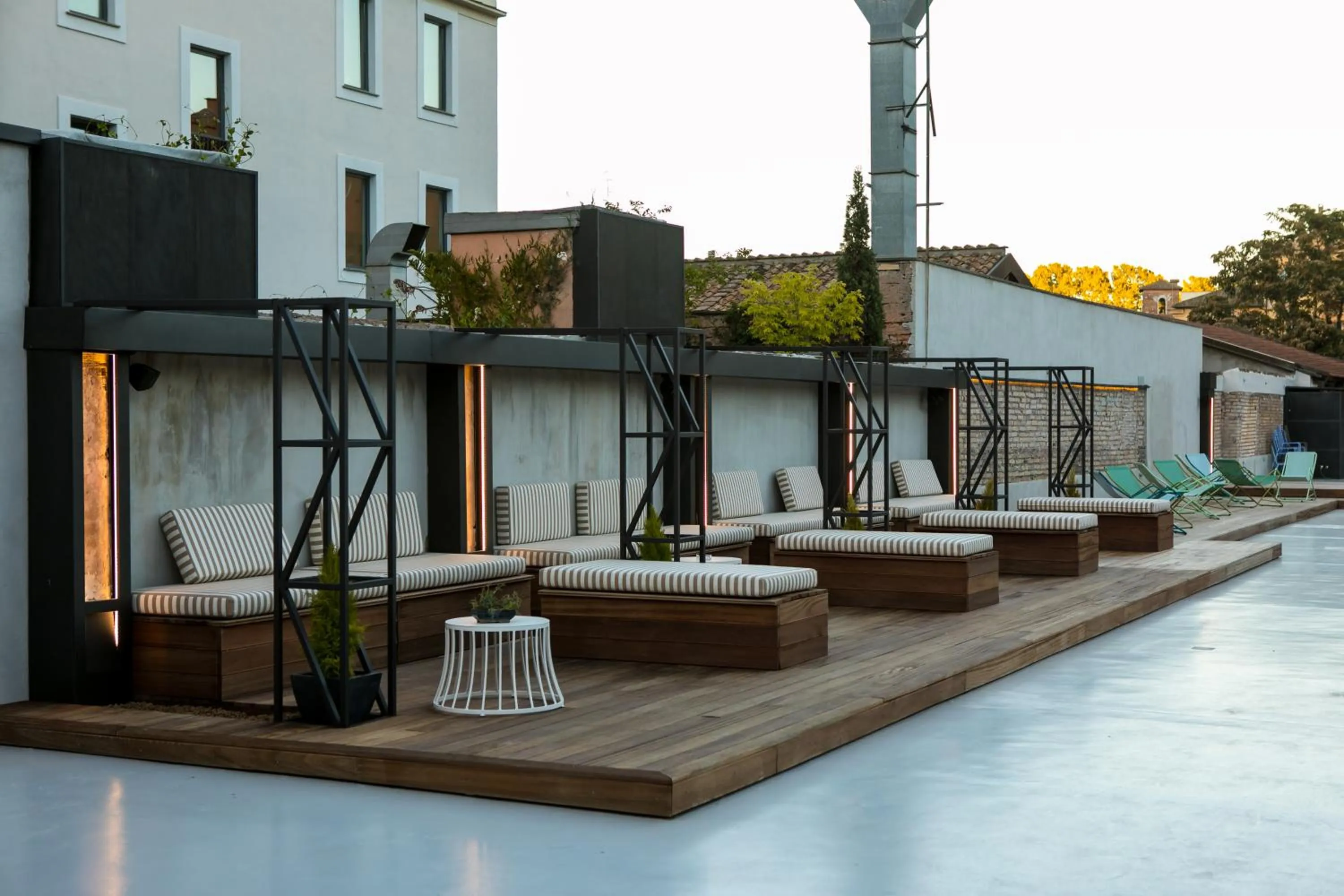 Patio in Horti 14 Borgo Trastevere Hotel