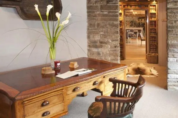 Lobby or reception in The Greenman Fownhope Hereford