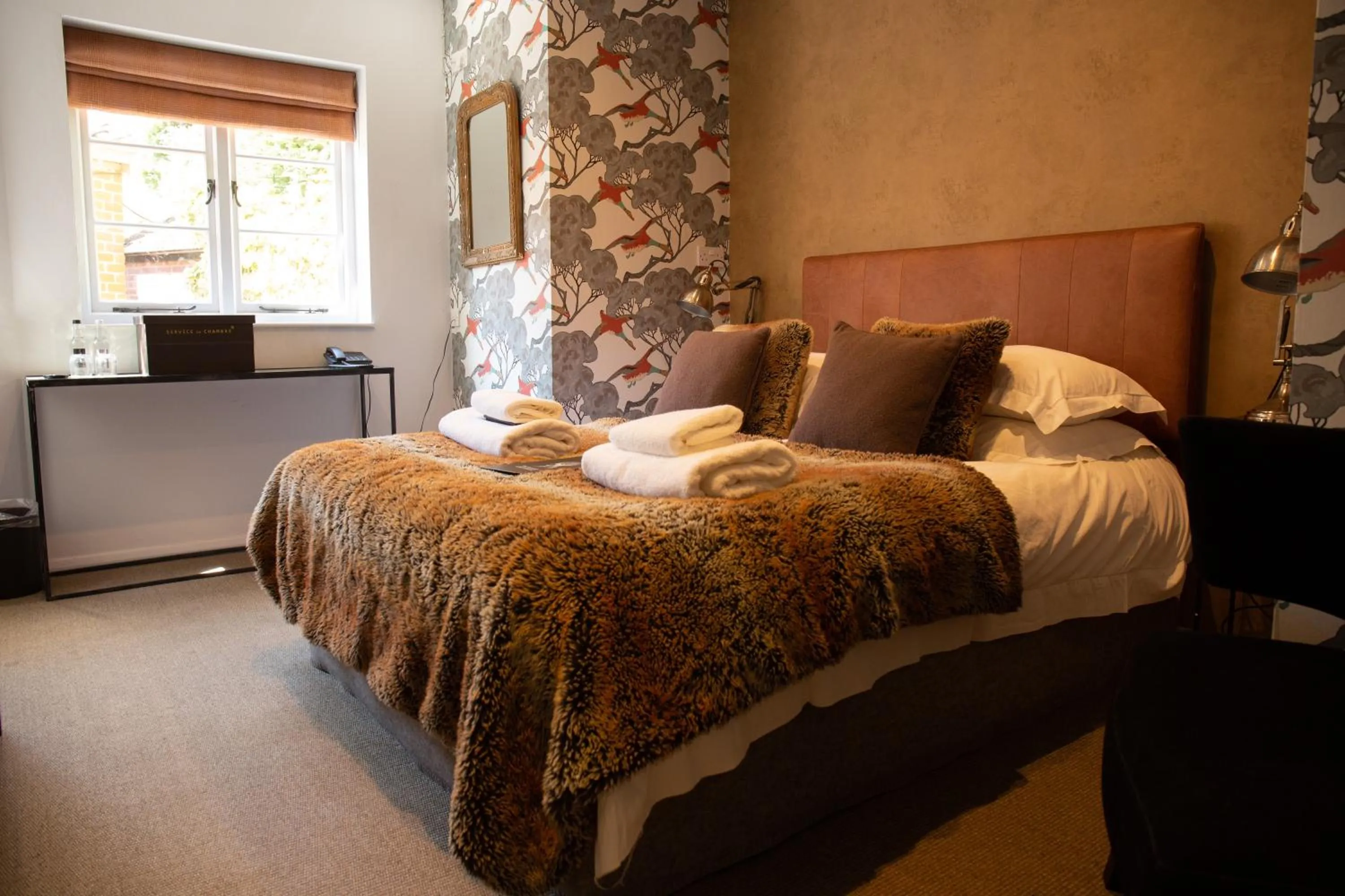 Bed in The Greenman Fownhope Hereford