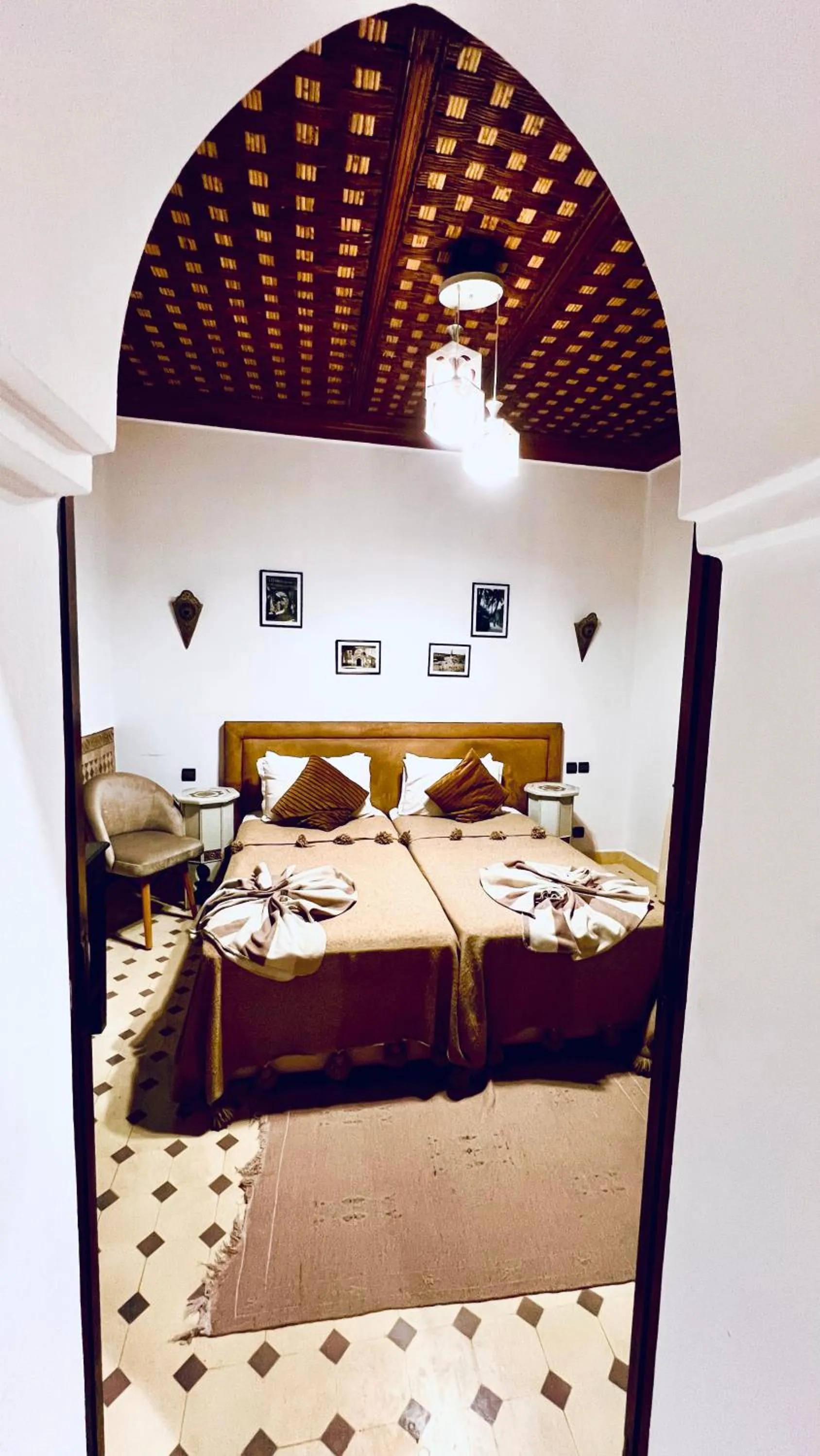 Bed in Riad Alida