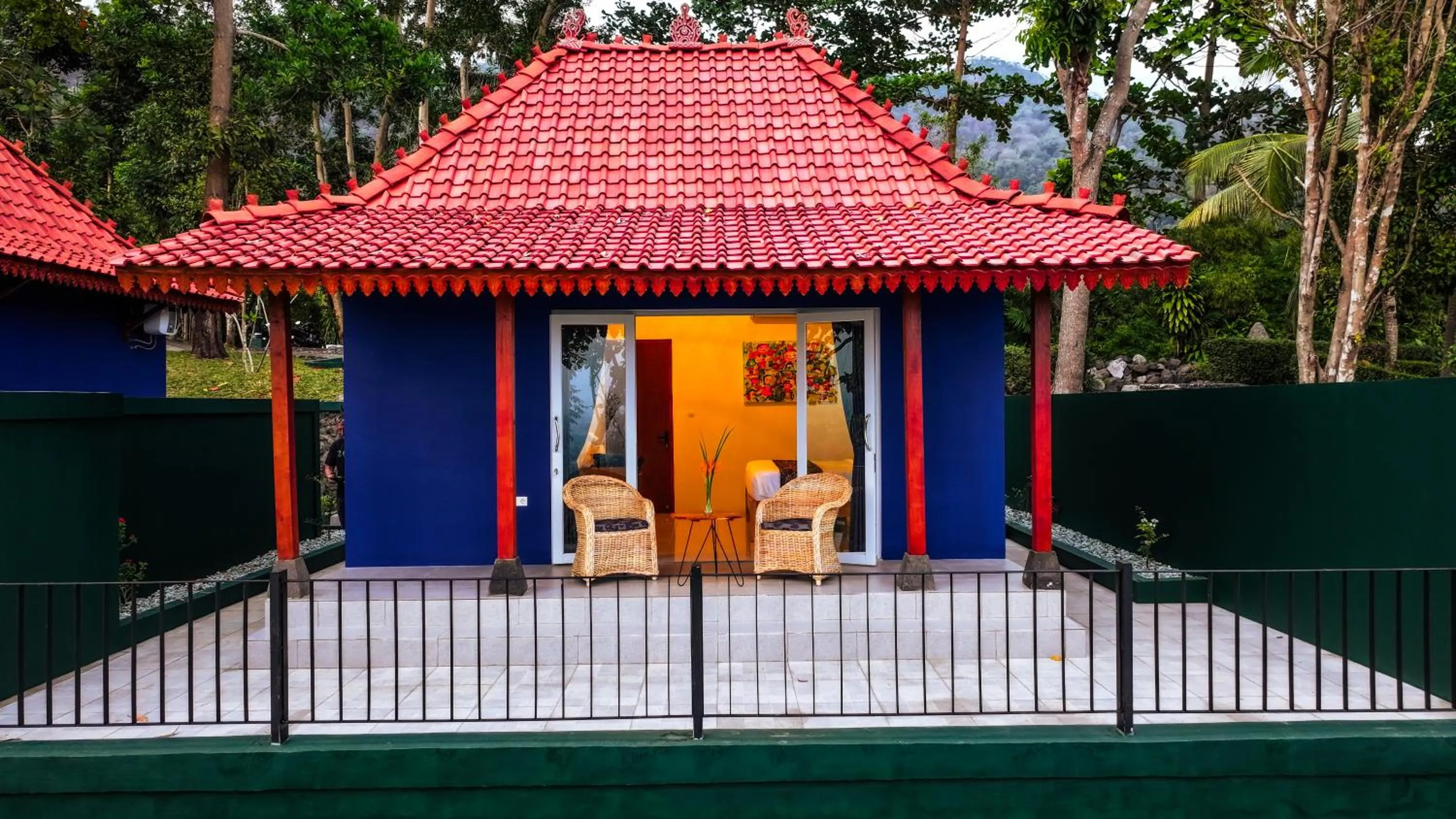 Balcony/Terrace in Villa Borobudur Resort