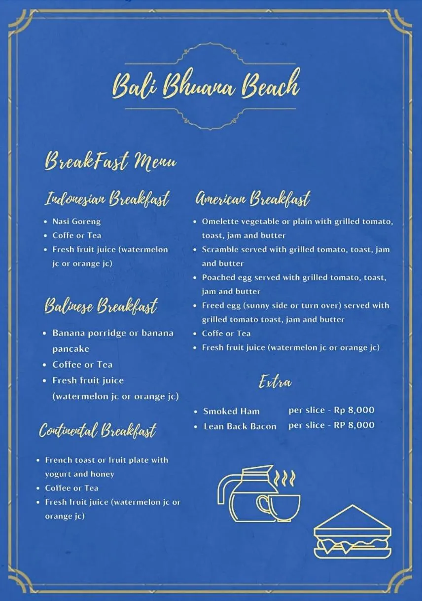 Restaurant/places to eat in Bali Bhuana Beach Cottages