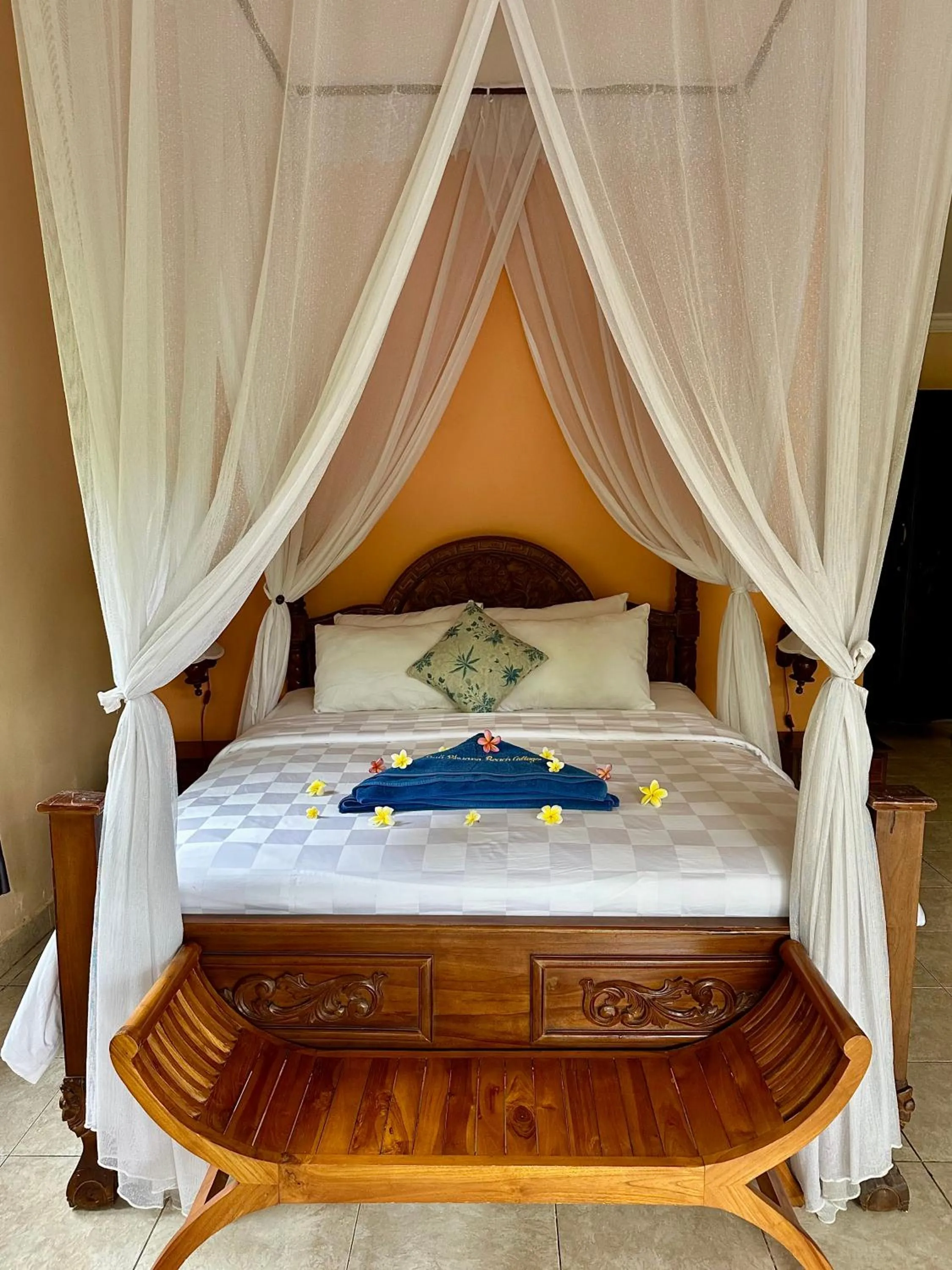 Bedroom, Bed in Bali Bhuana Beach Cottages