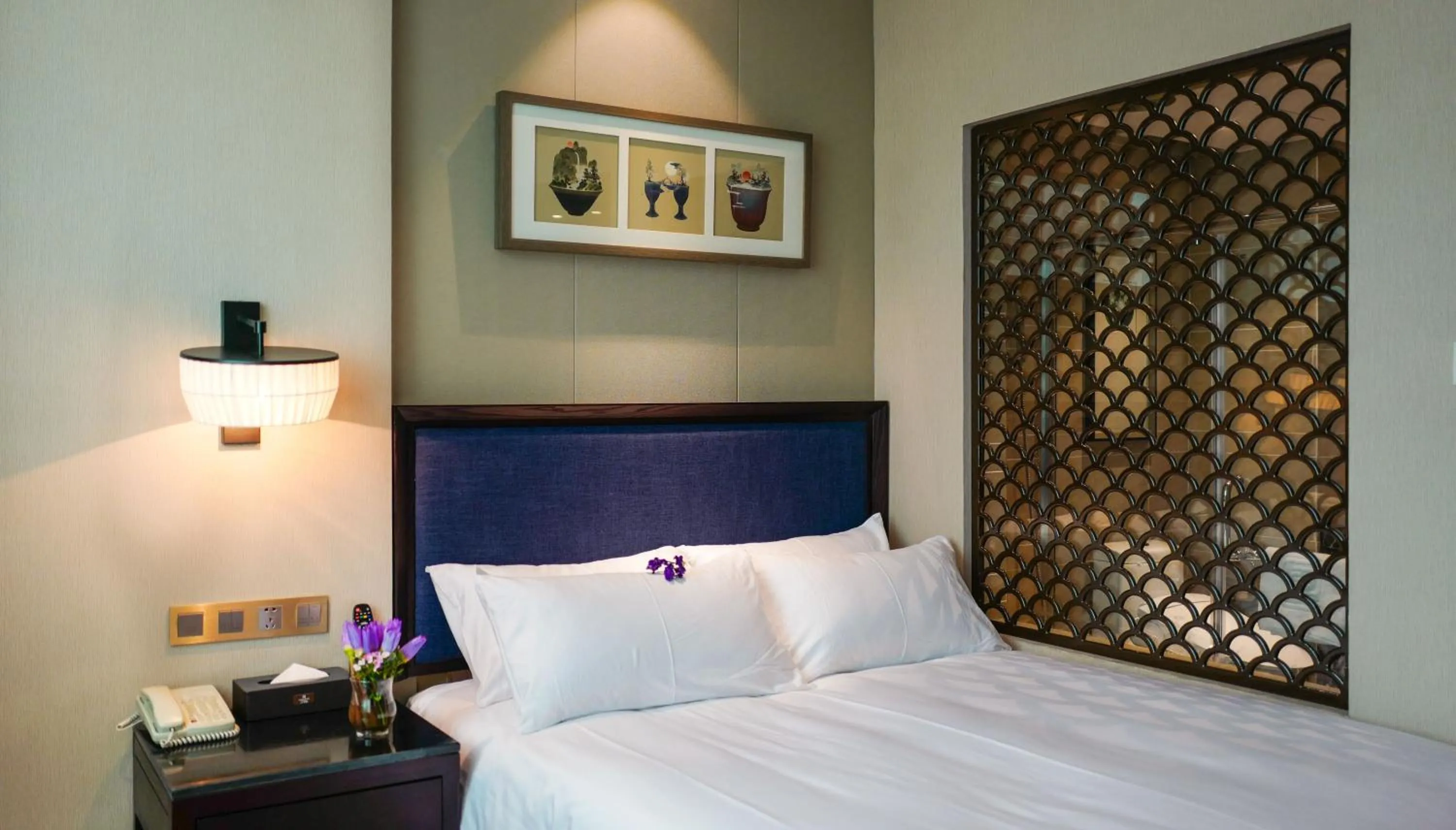 Bed in Yiwu Kasion Purey Hotel