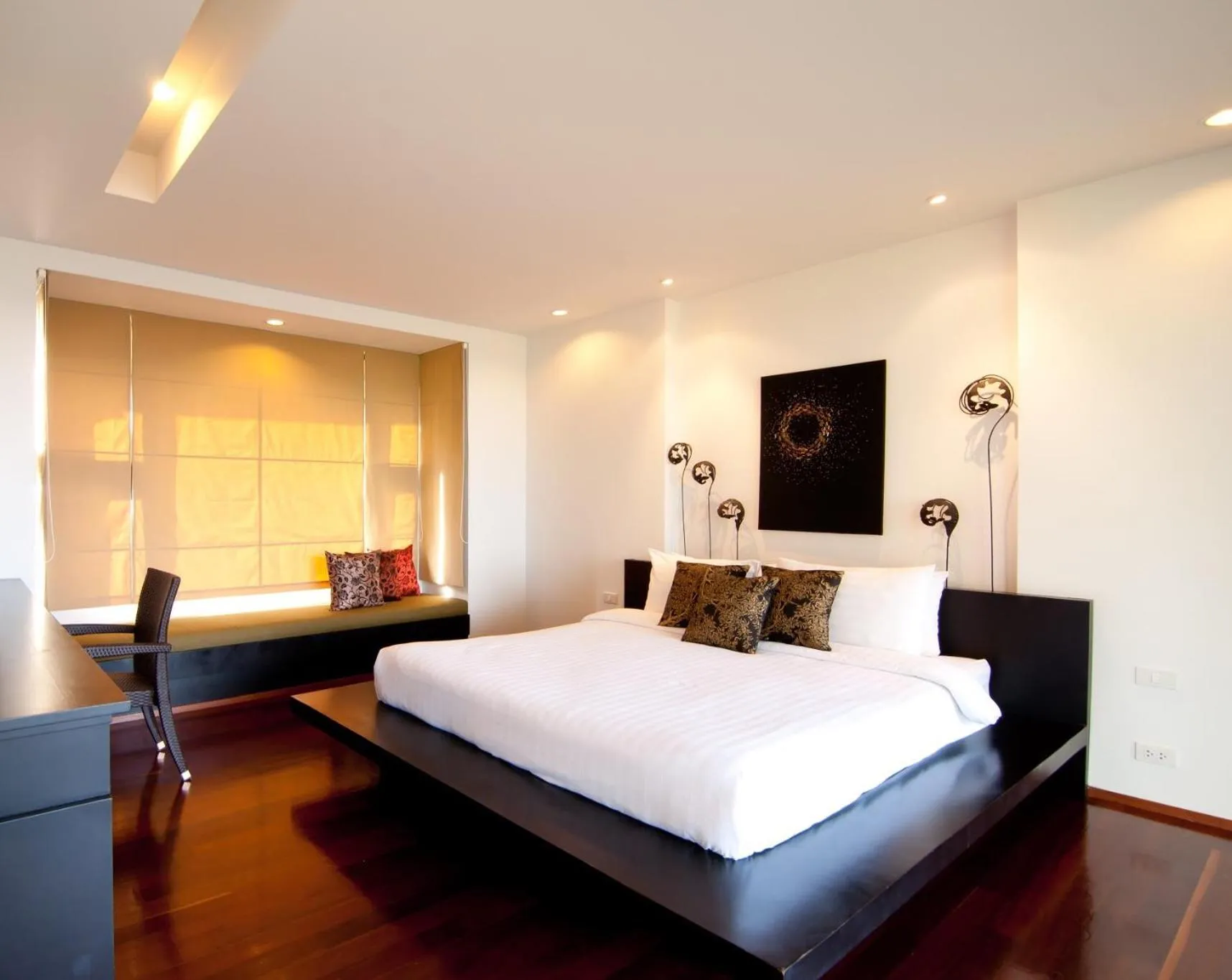 Bed in Plub Pla Koh Mak Retreat