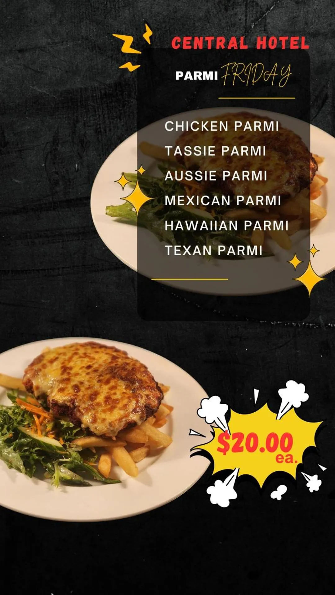 Food in Central Hotel Hobart