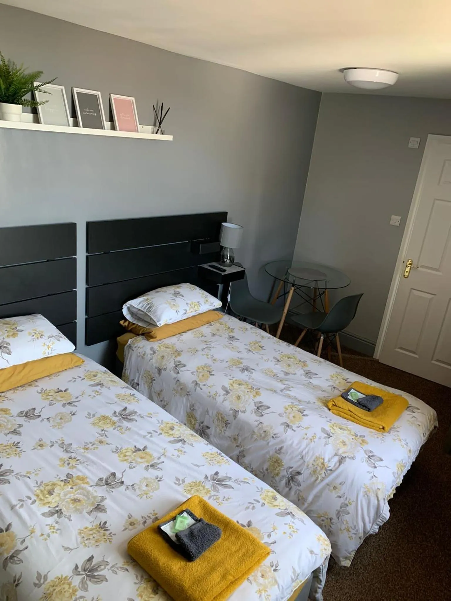 Bed in Hall Park Hotel self check in