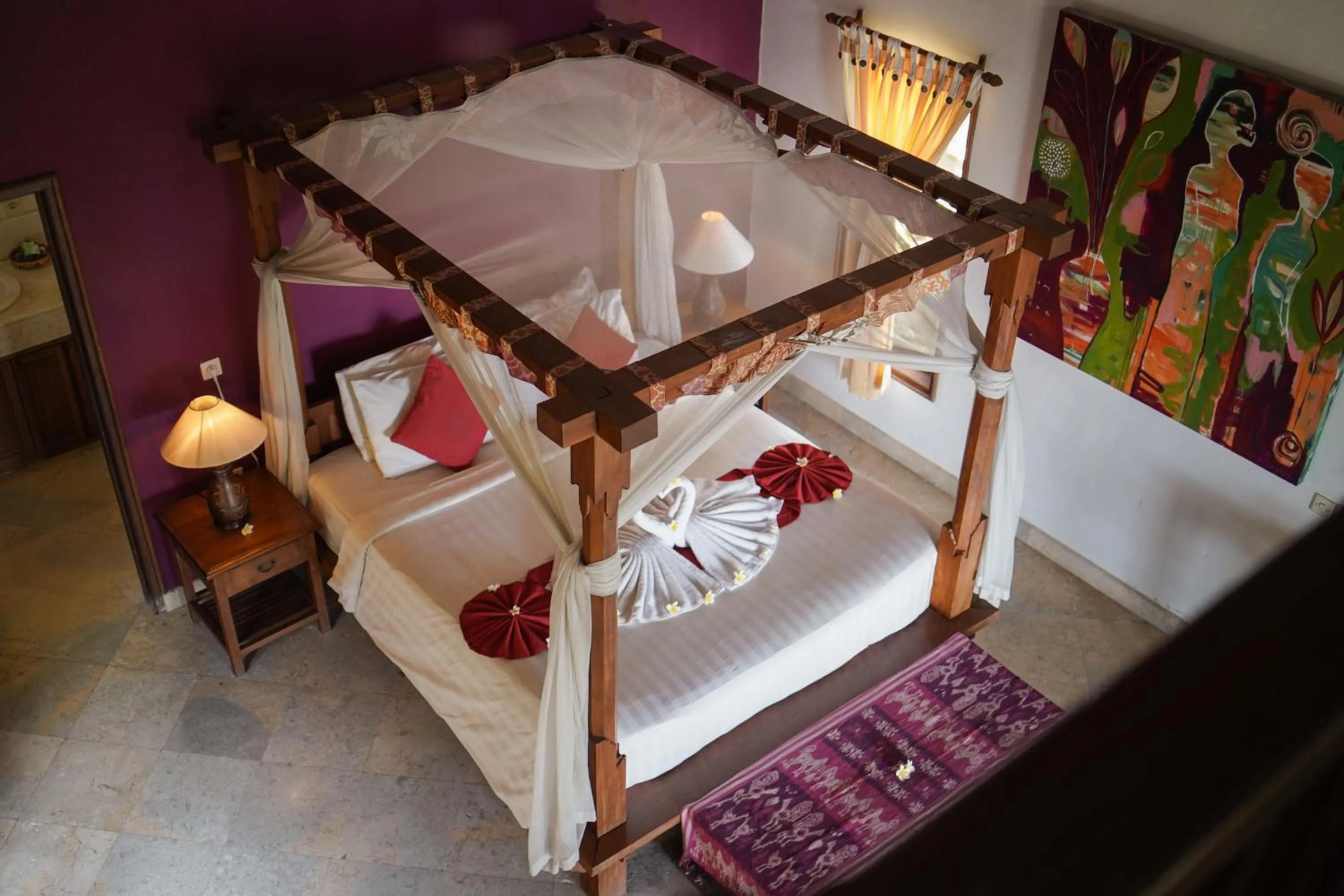 Bed in Apa Kabar Villas