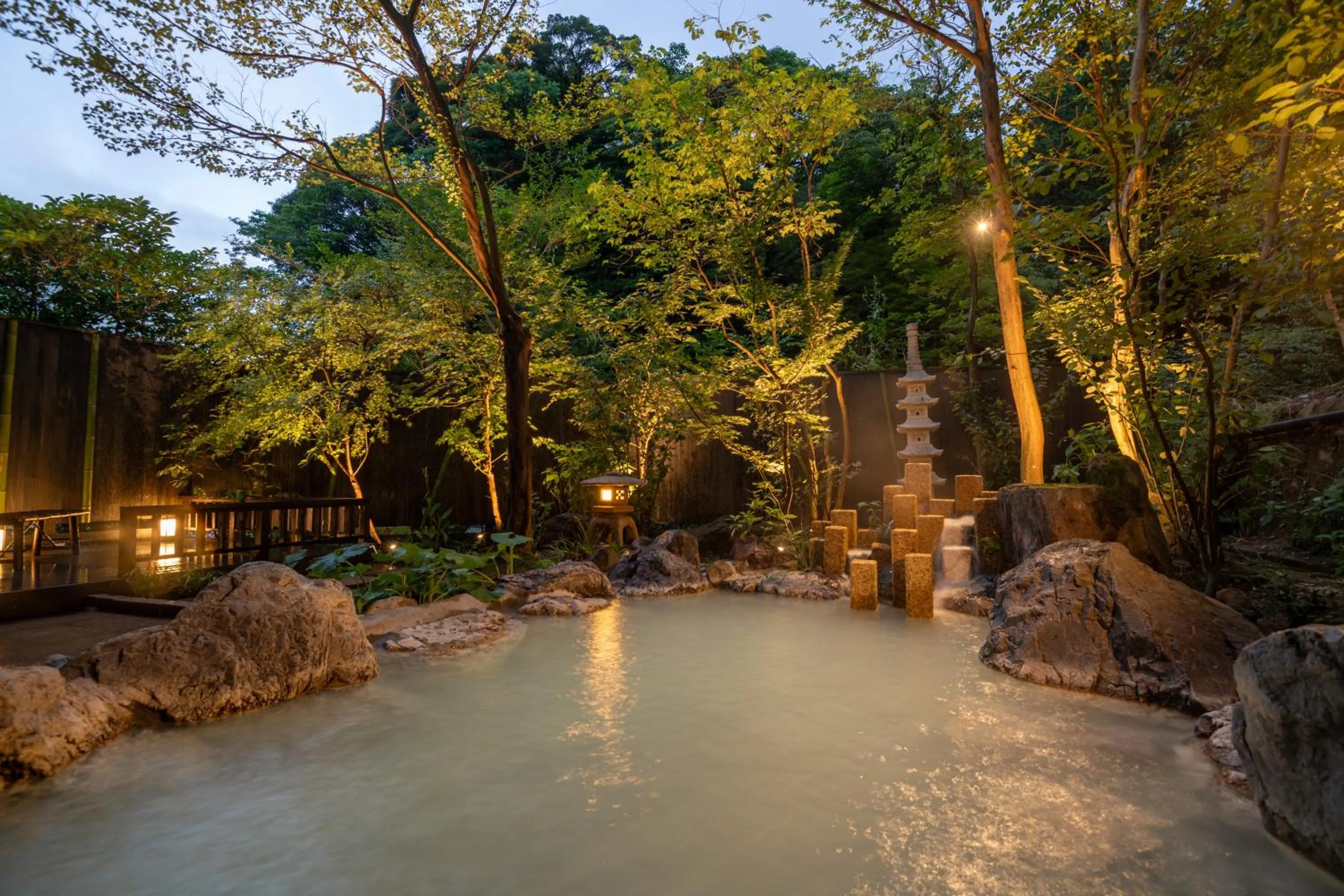 Hot Spring Bath in Kirishima Kokusai Hotel
