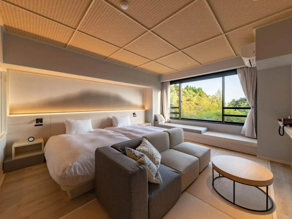 Bed in Kirishima Kanko Hotel