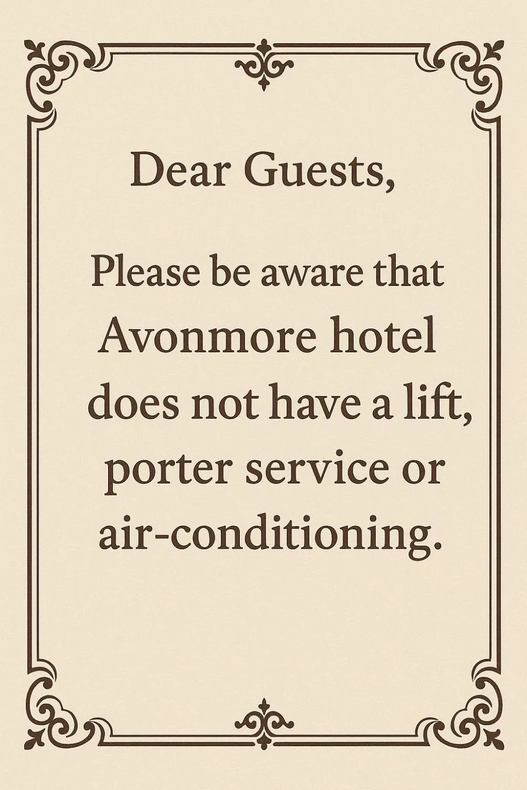 Property building in Avonmore Hotel