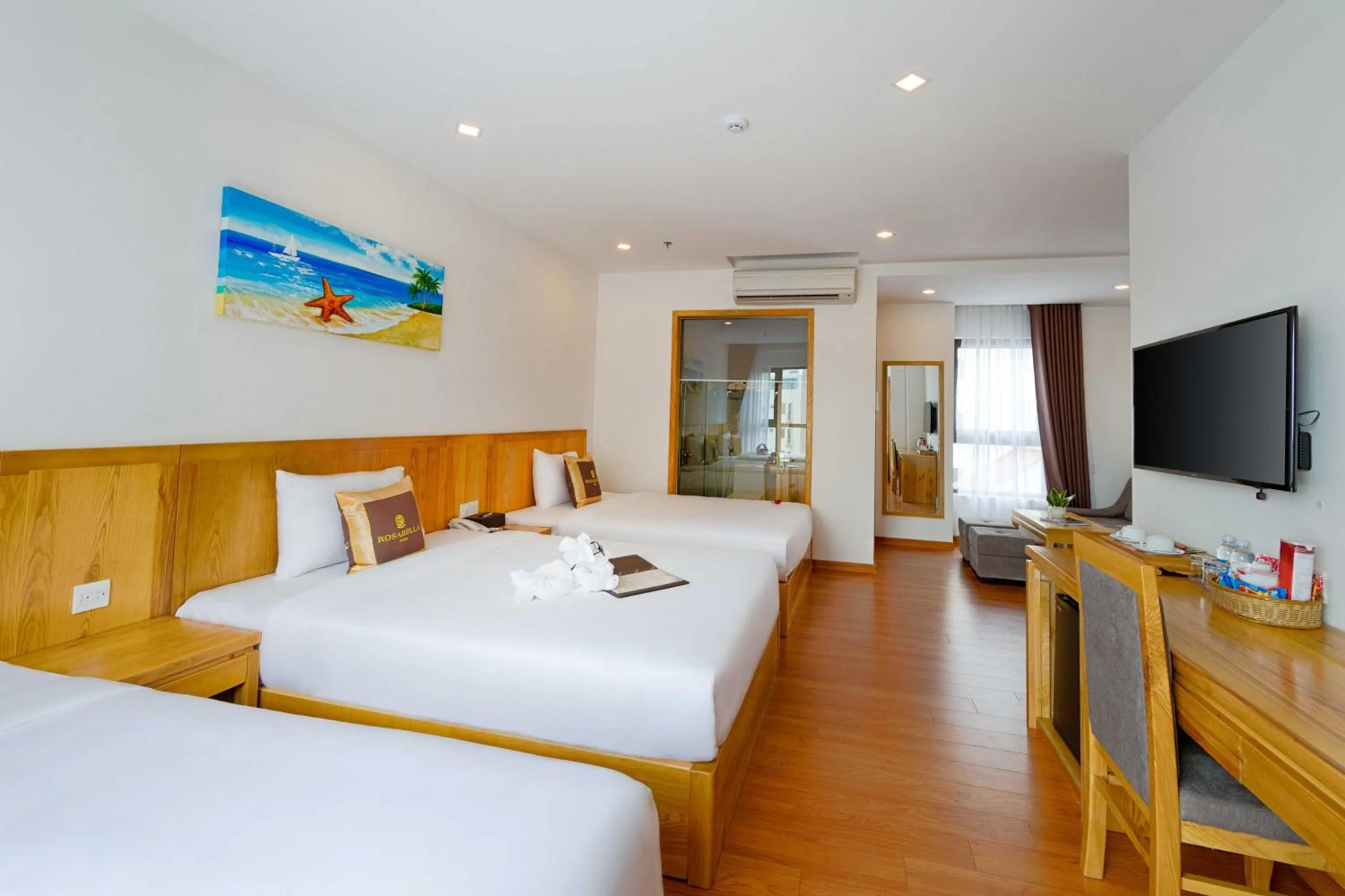 Bed in Rosabella Boutique Hotel