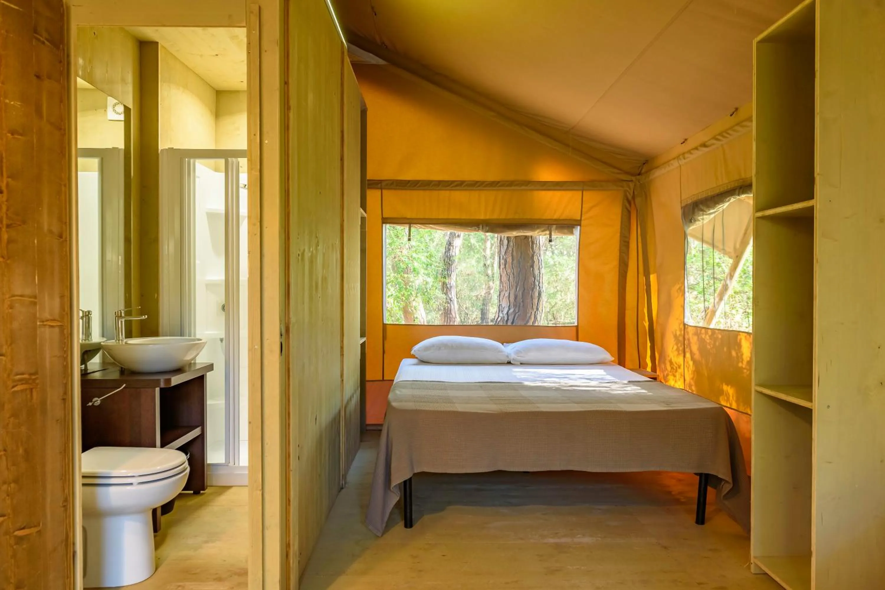 Bed in Camping Maremma Sans Souci