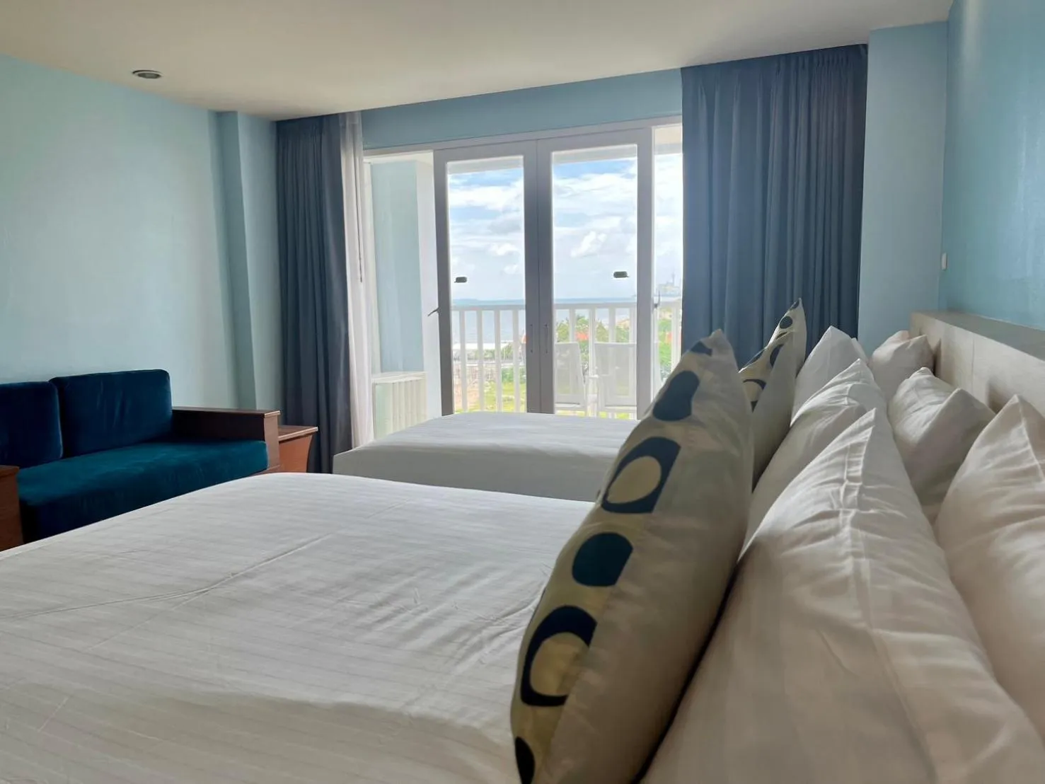 View (from property/room), Bed in Saisawan Beach Luxury Hotel