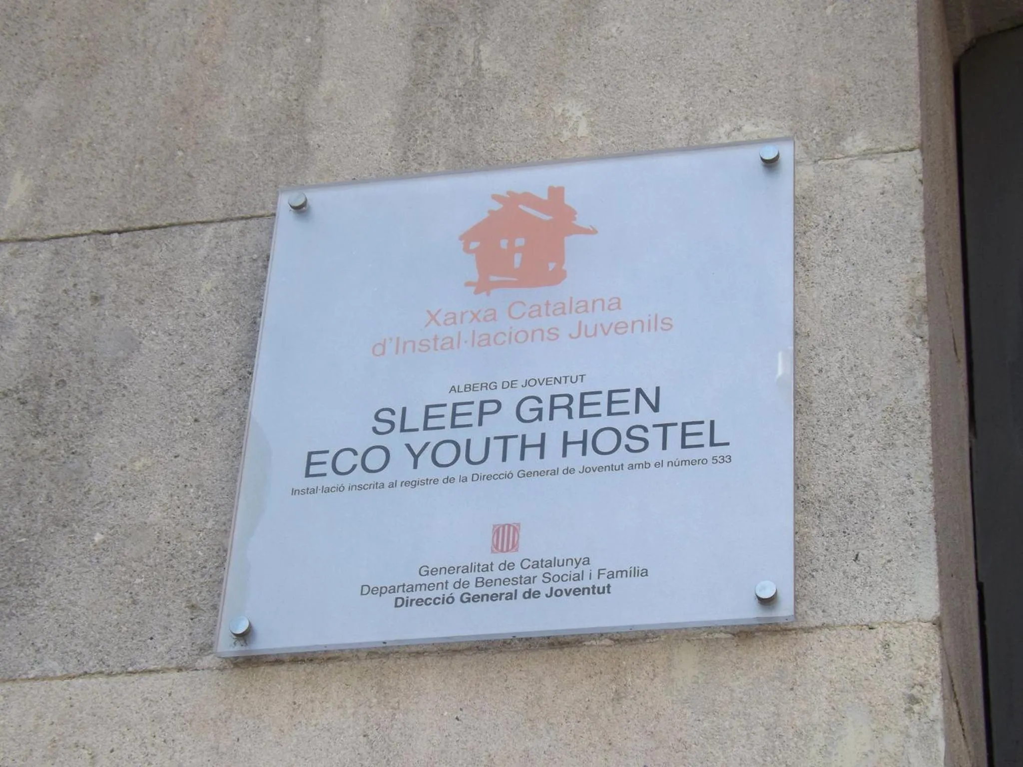 Property logo or sign in Sleep Green - Certified Eco Youth Hostel