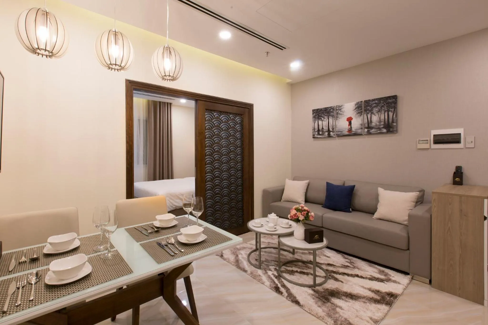 Living room in NTA Hotel - Serviced Apartments