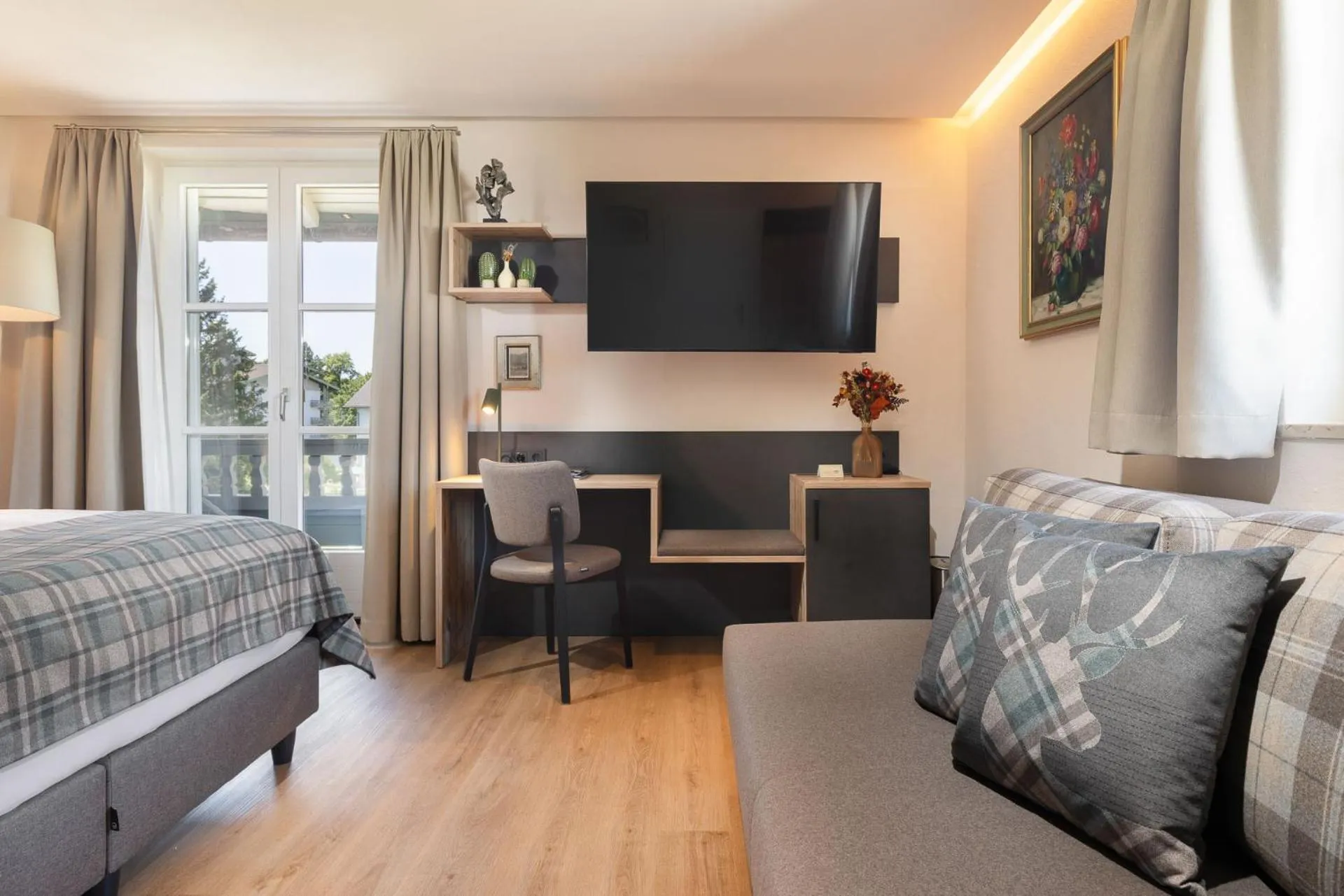 Photo of the whole room, Bed in Hotel Schlossblick Chiemsee