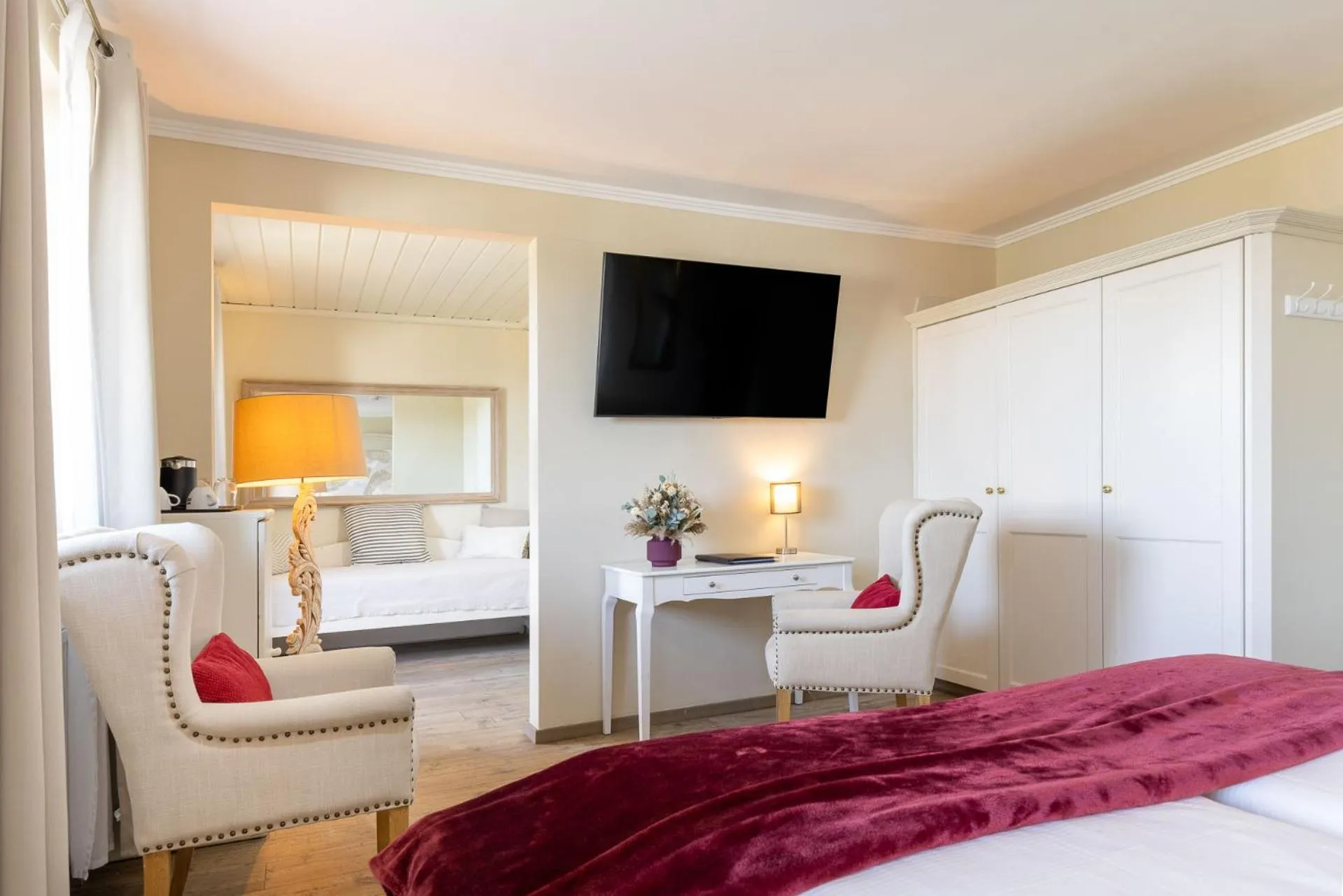 Photo of the whole room, Bed in Hotel Schlossblick Chiemsee