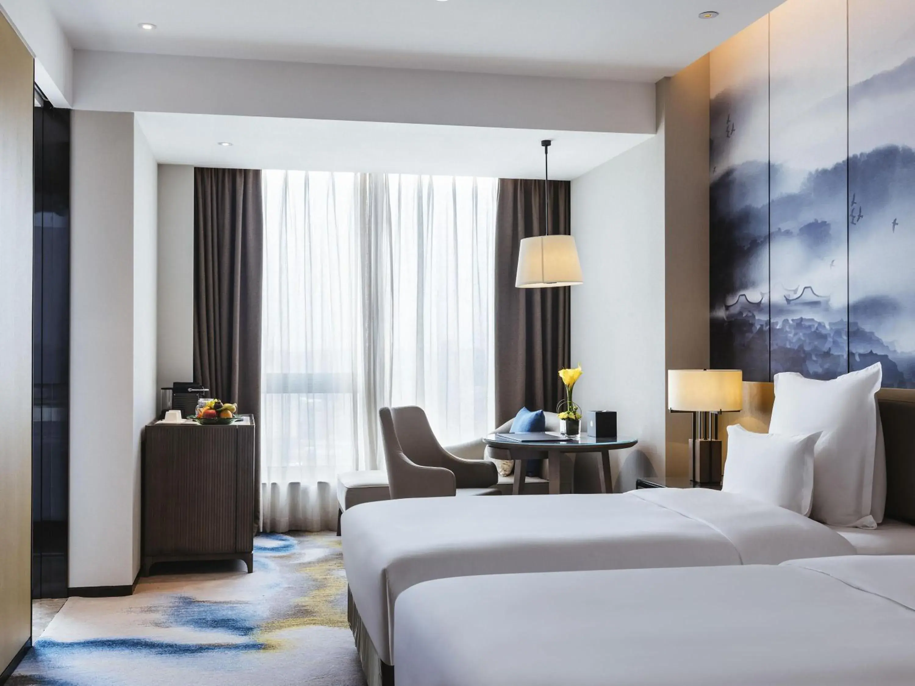 Superior Executive Twin Room with Lounge Access in Pullman Fuzhou Tahoe Superior Executive Twin Room with Lounge Access in Pullman Fuzhou Tahoe