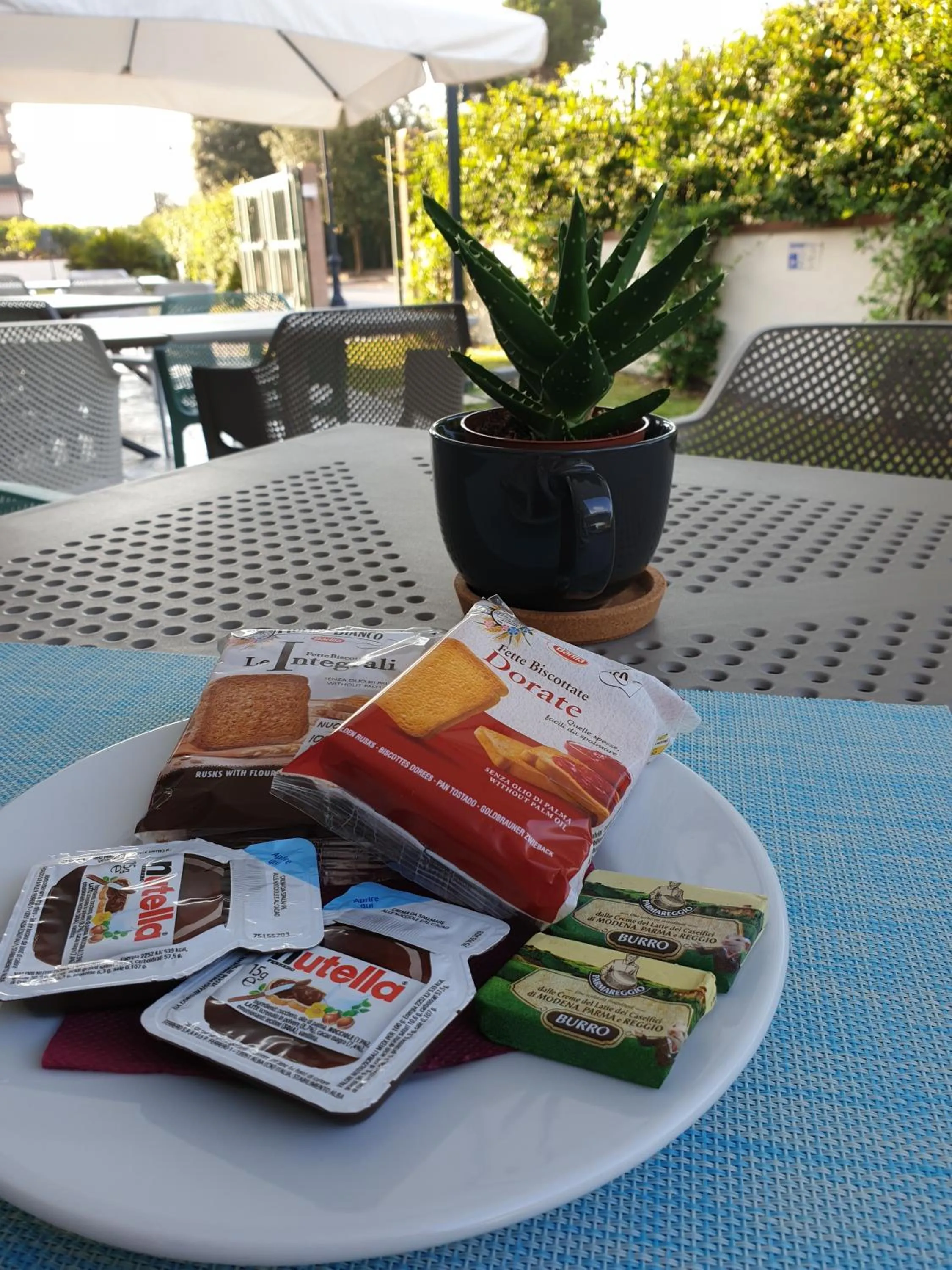 Italian breakfast in Hotel San Germano