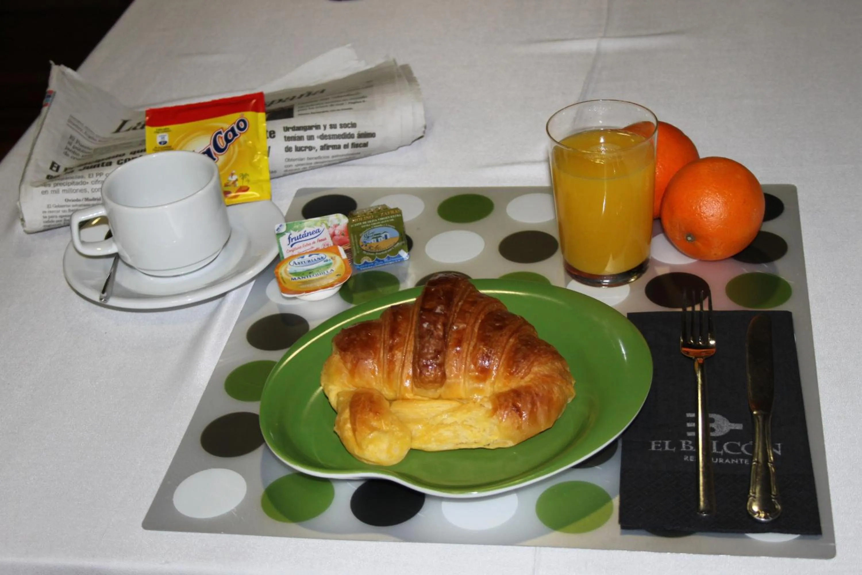 Food and drinks in Hotel El Balcón