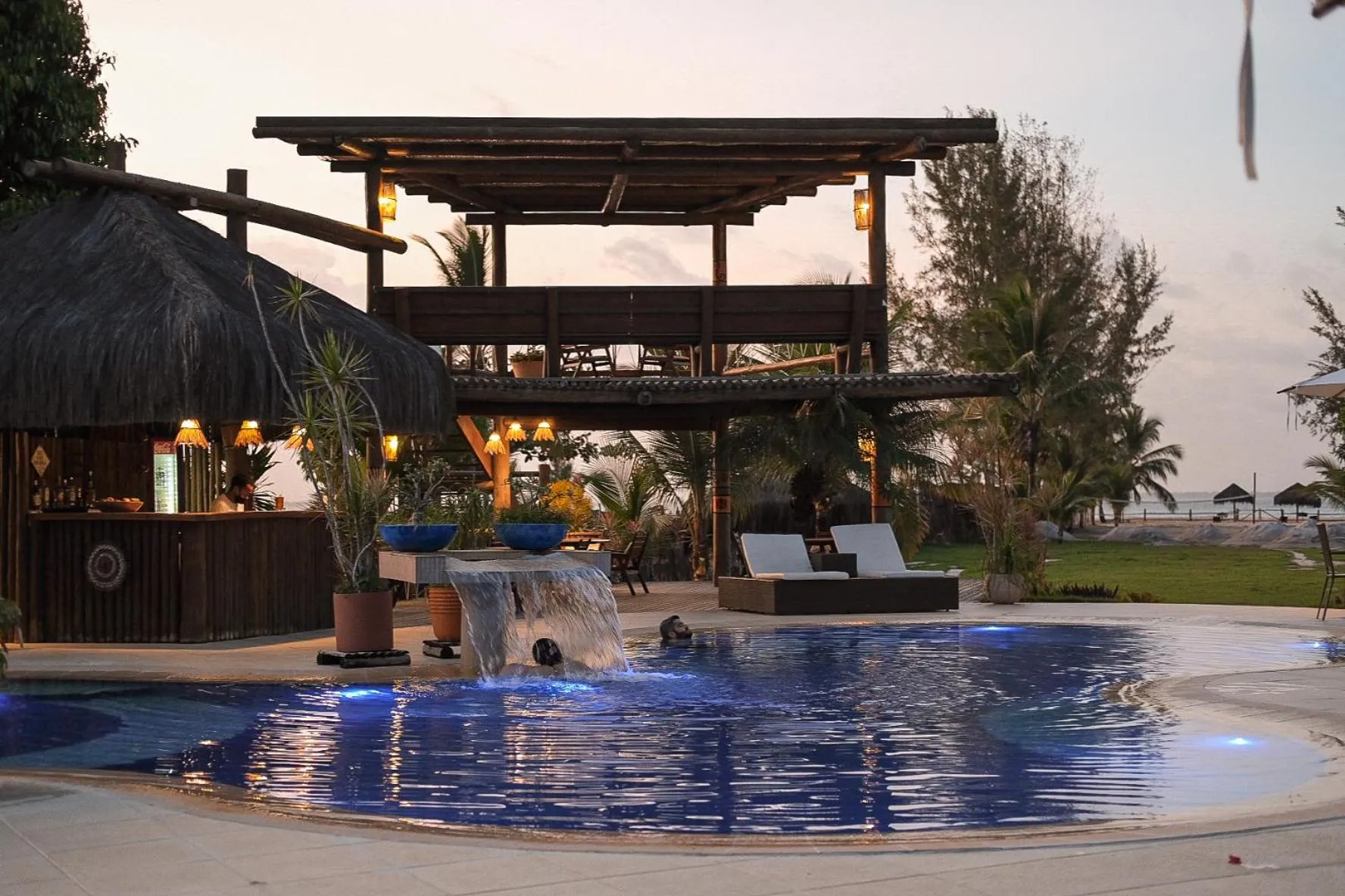 Swimming pool in Pousada Barrabella