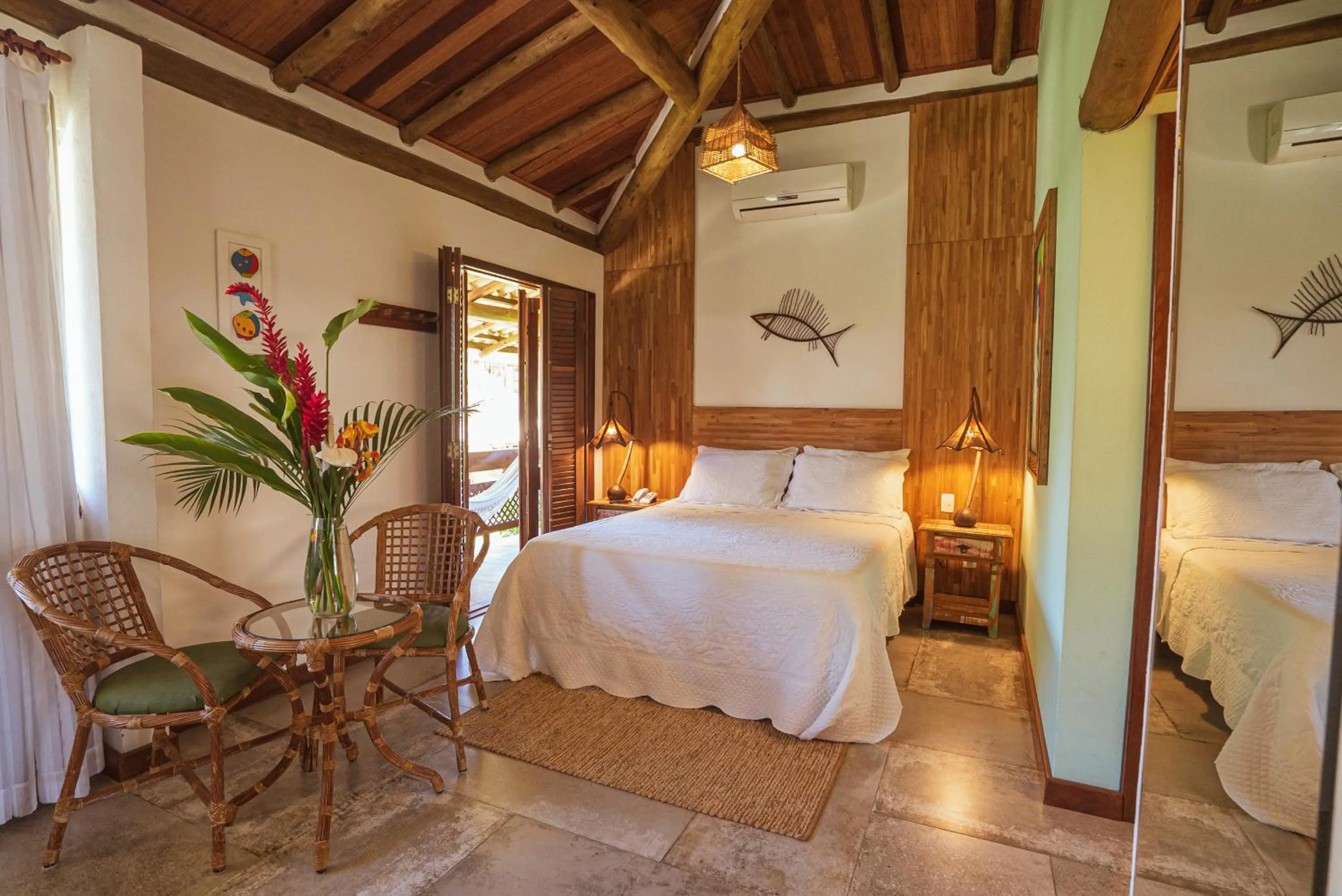 Bed in Pousada Barrabella