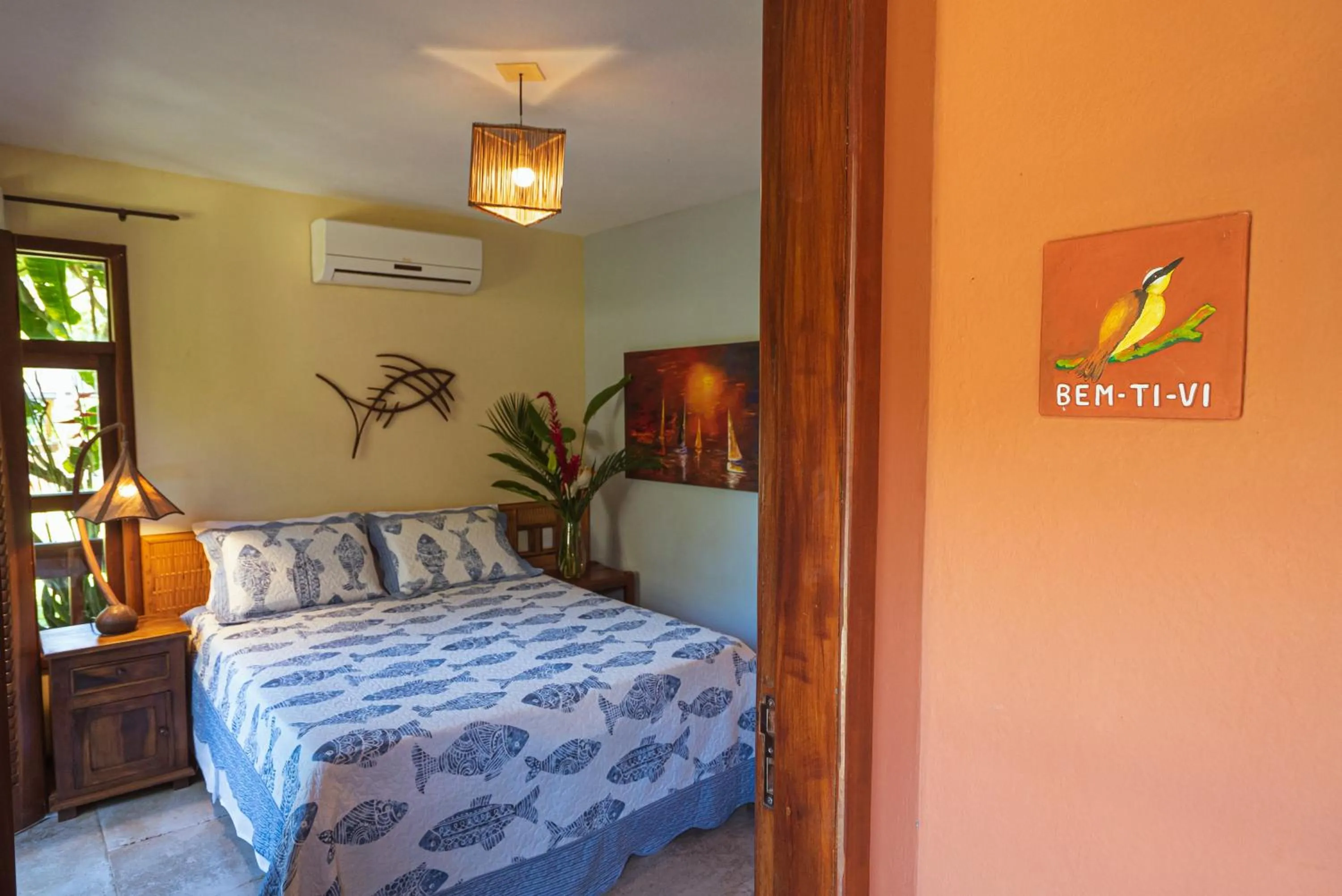 Bed in Pousada Barrabella