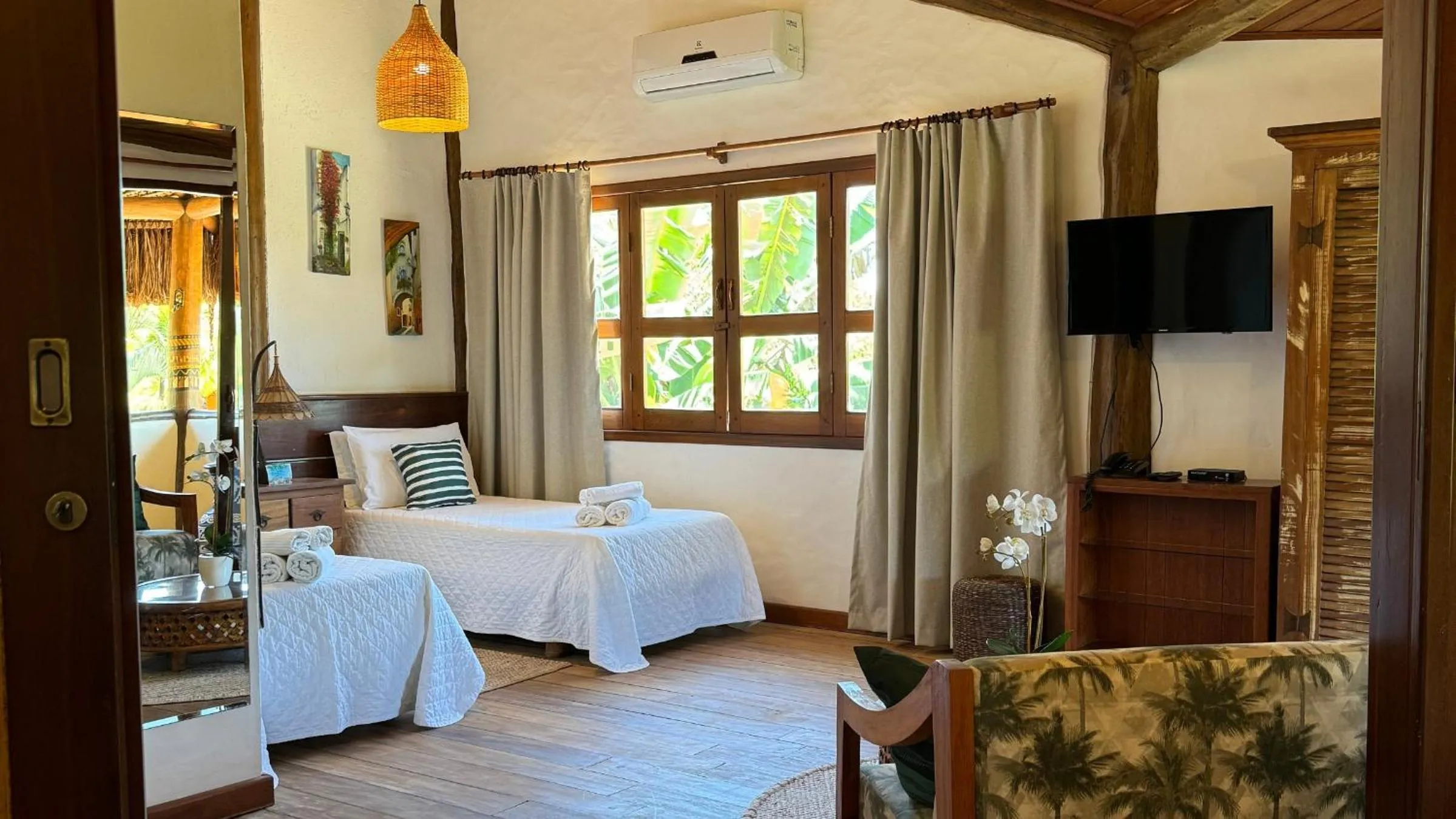 Bed in Pousada Barrabella