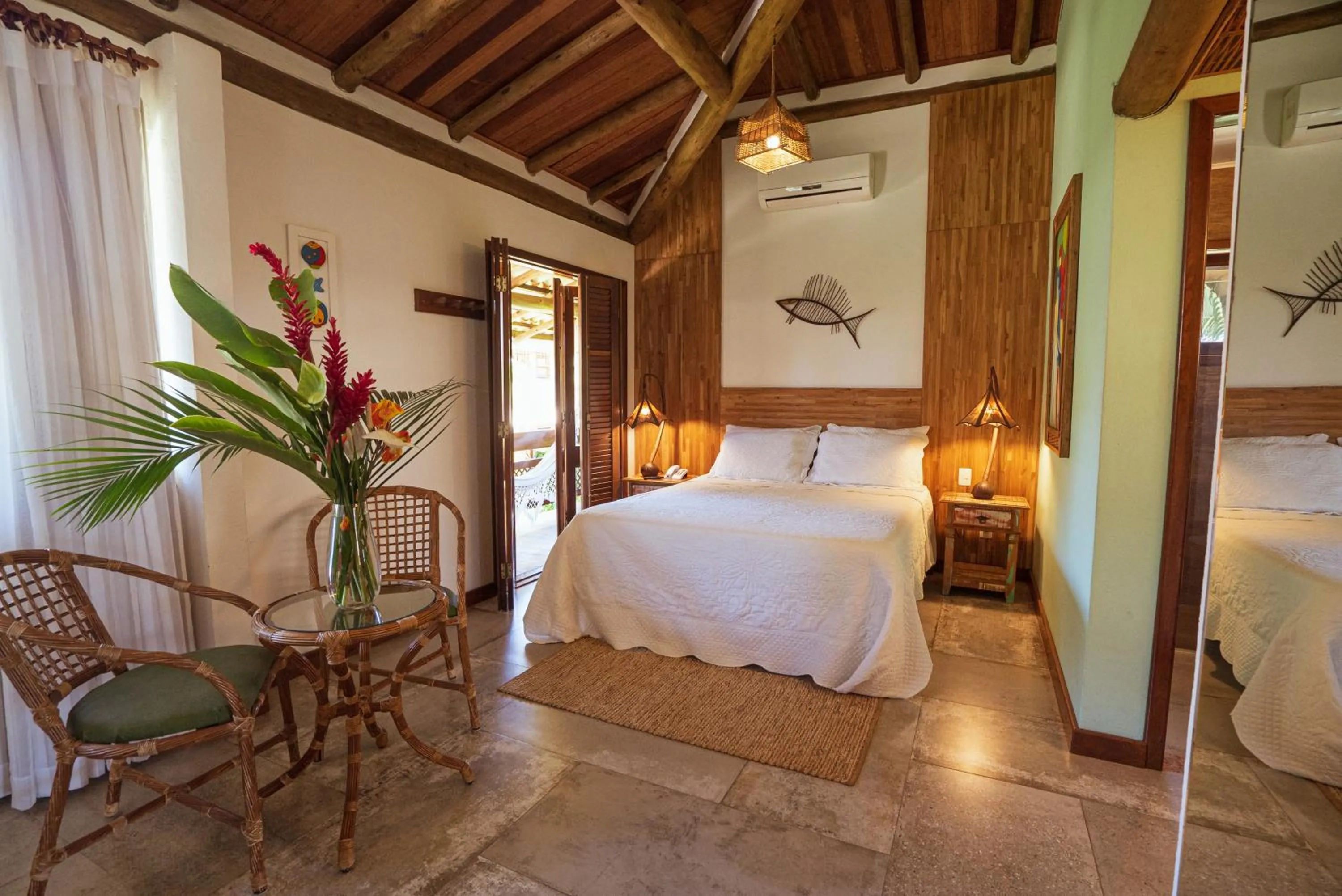 Bed in Pousada Barrabella