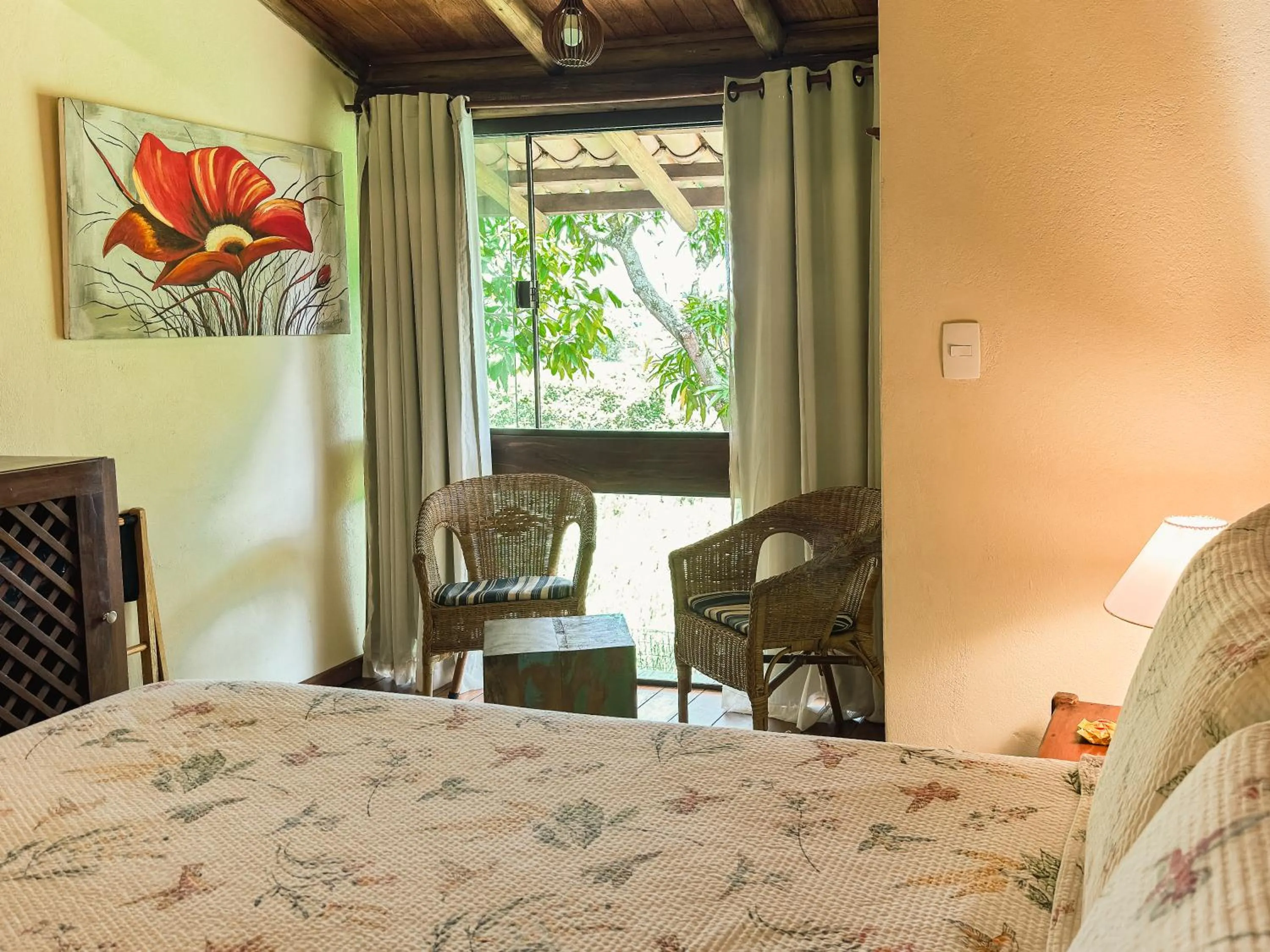 Bed in Pousada Barrabella