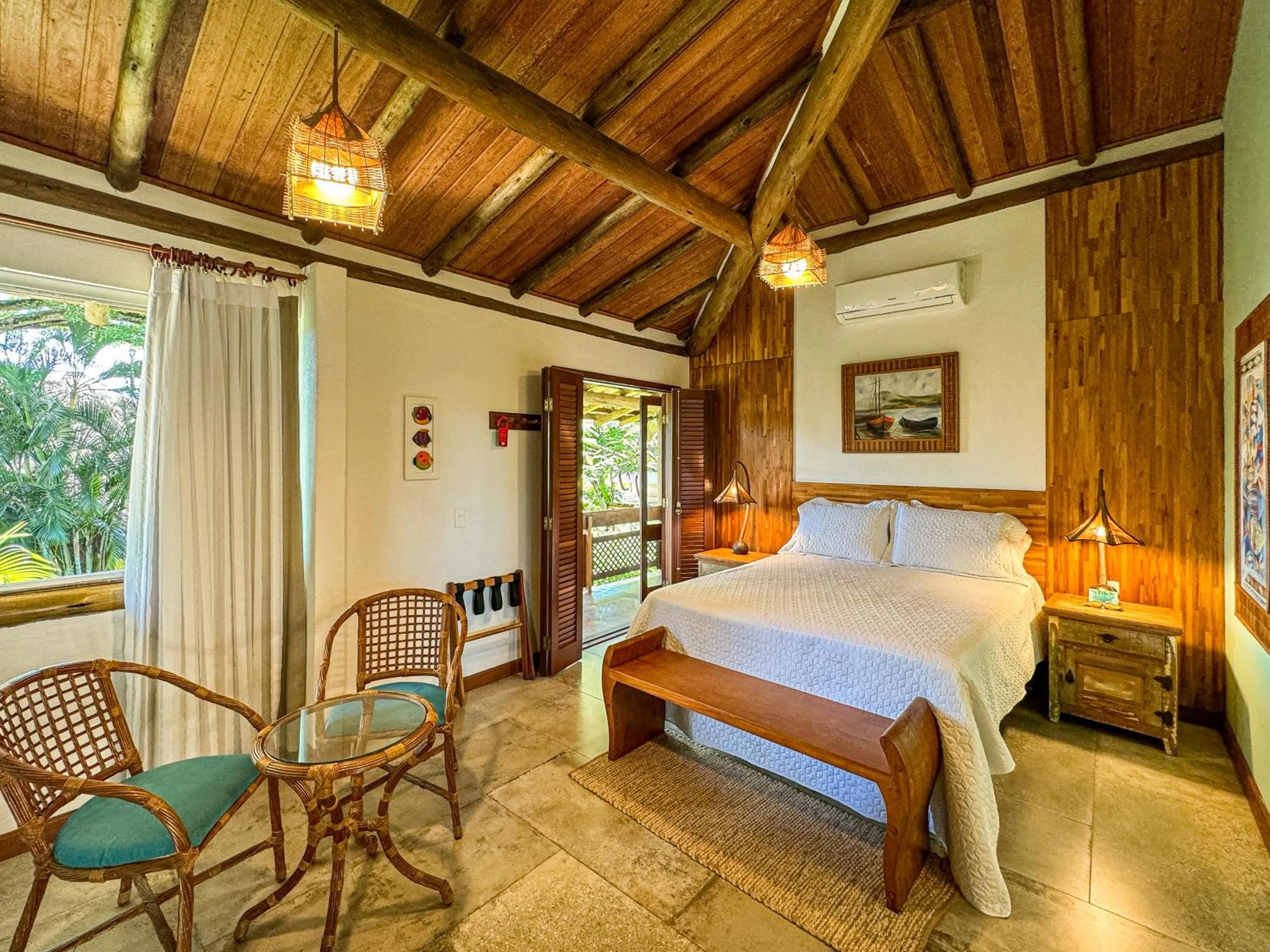 Bed in Pousada Barrabella