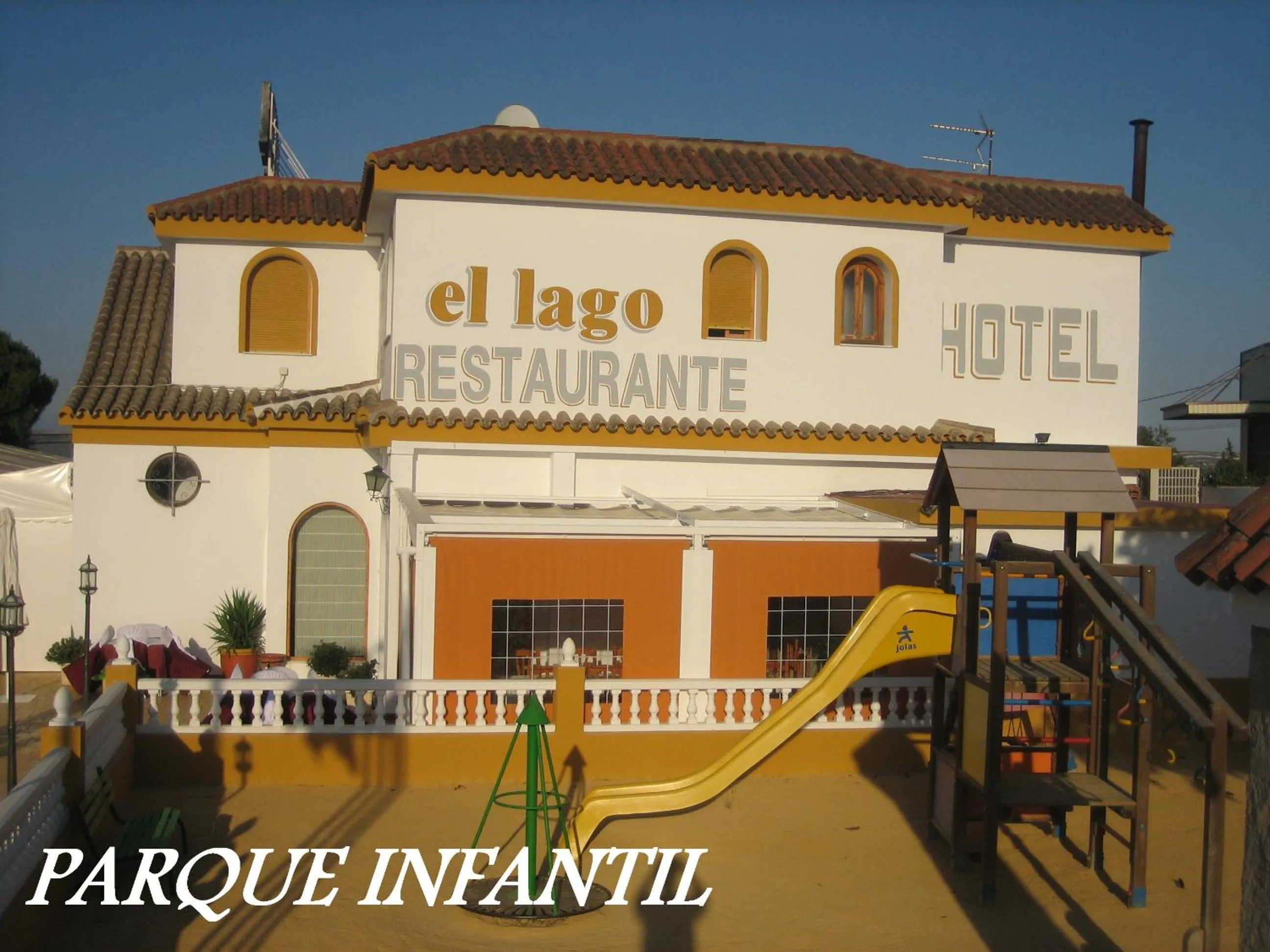 Children play ground in Hotel Restaurante El Lago