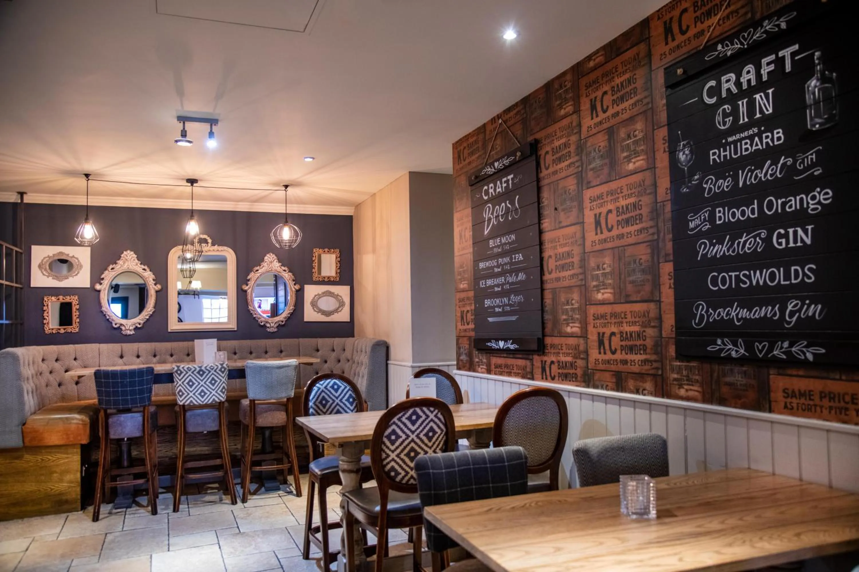 Seating area in Greswolde Arms by Chef & Brewer Collection