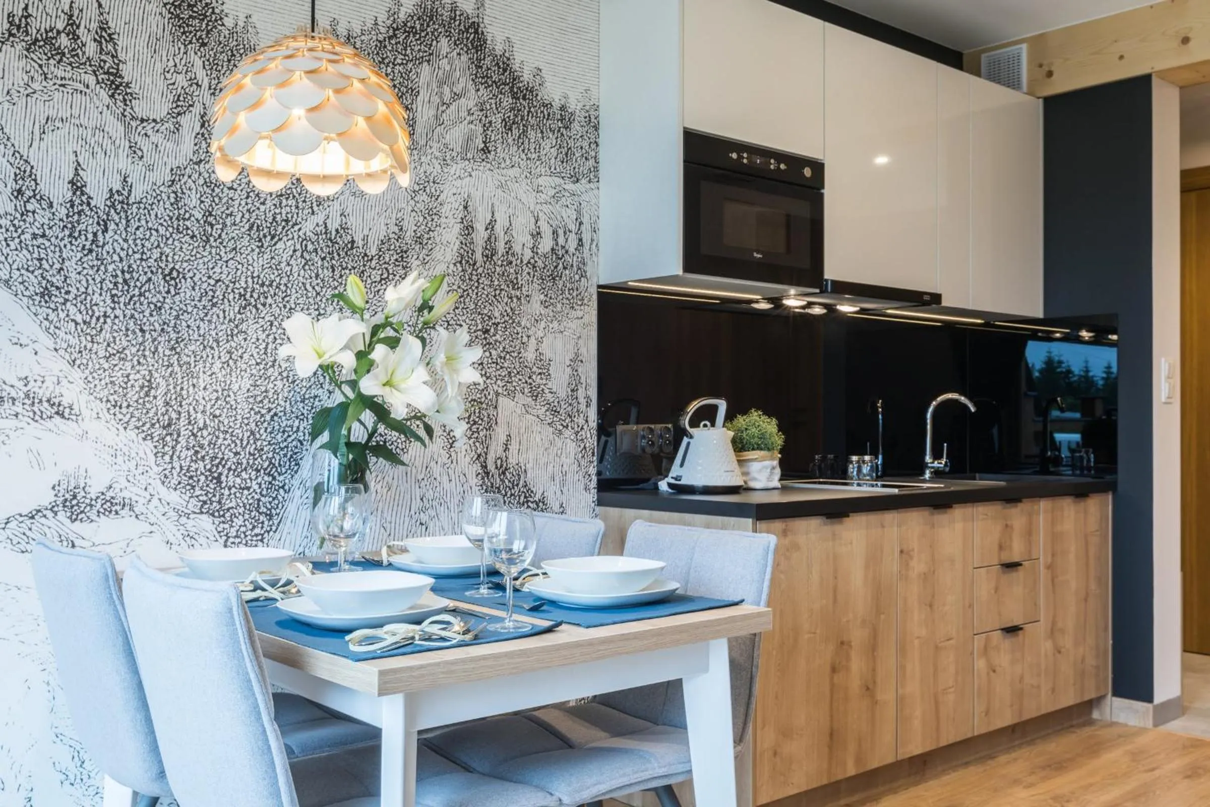 Kitchen or kitchenette in Góralska Rezydencja