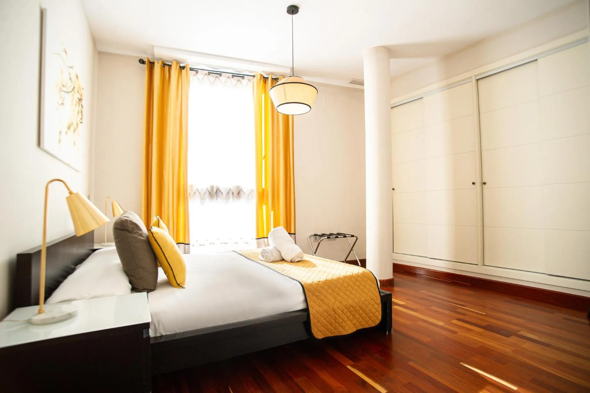 Bedroom, Bed in AZZ Sevilla Torre de la Plata Apartamentos