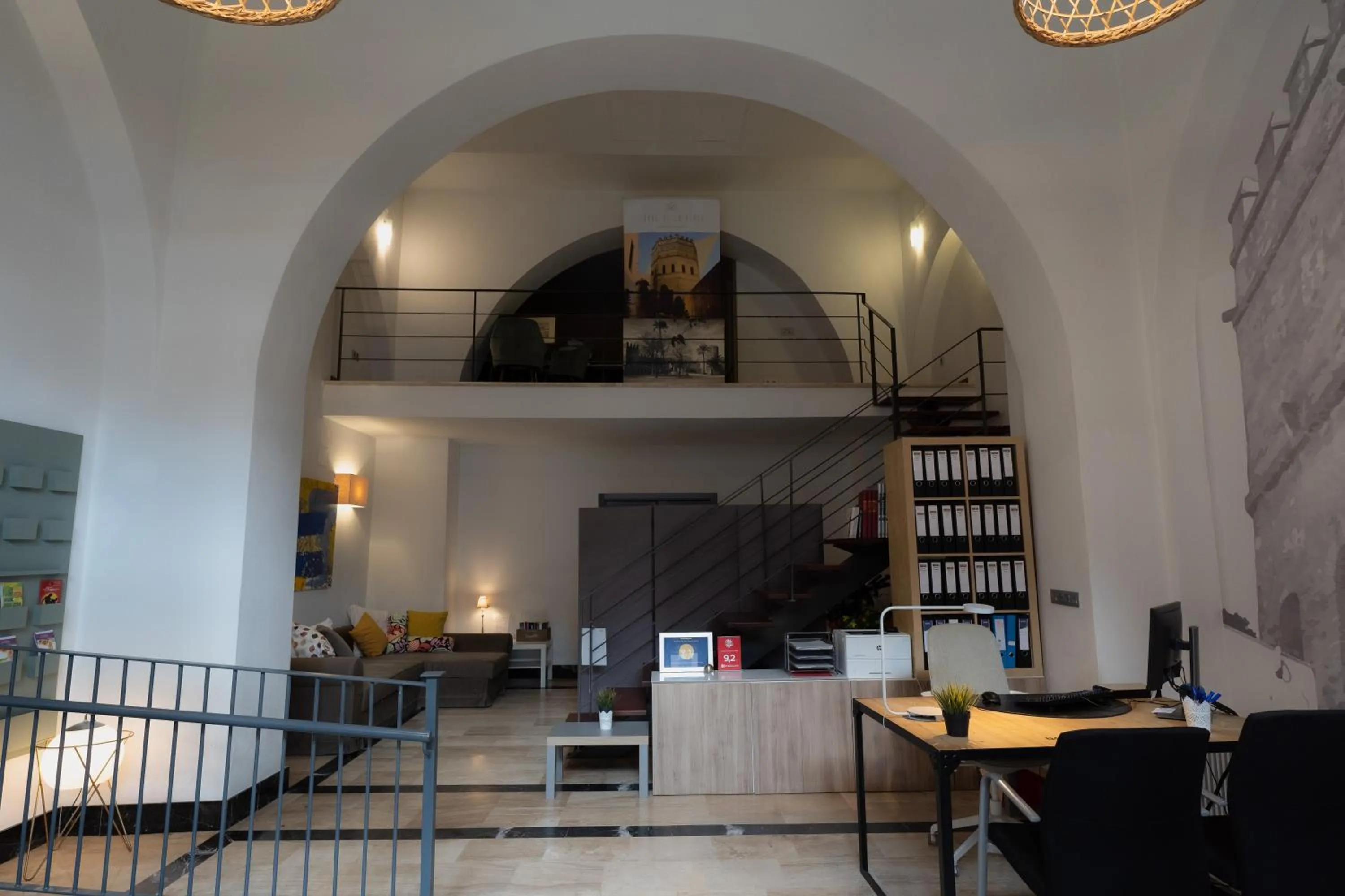 Lobby or reception in AZZ Sevilla Torre de la Plata Apartamentos