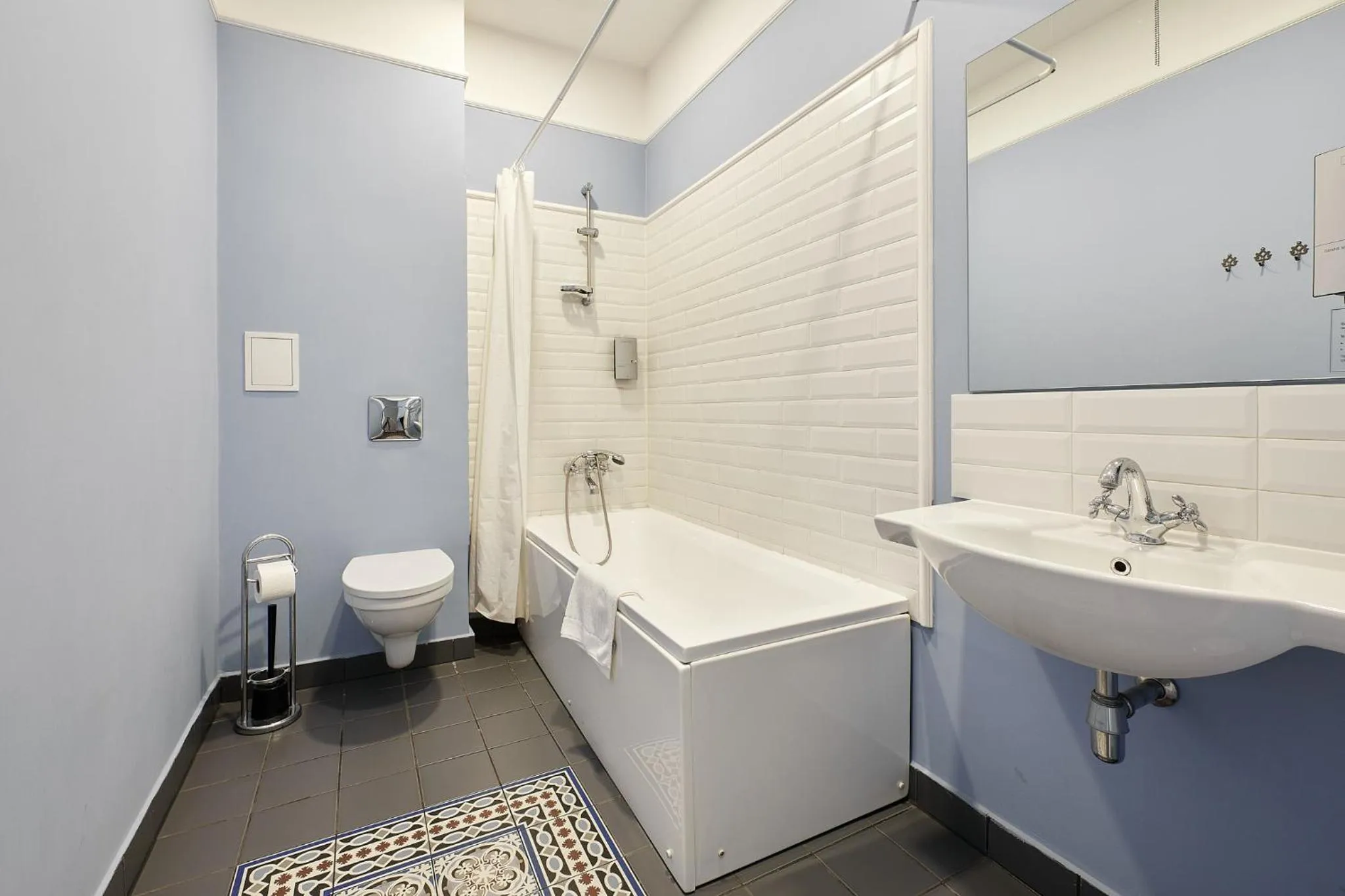 Shower in Stabu Sēta Residence