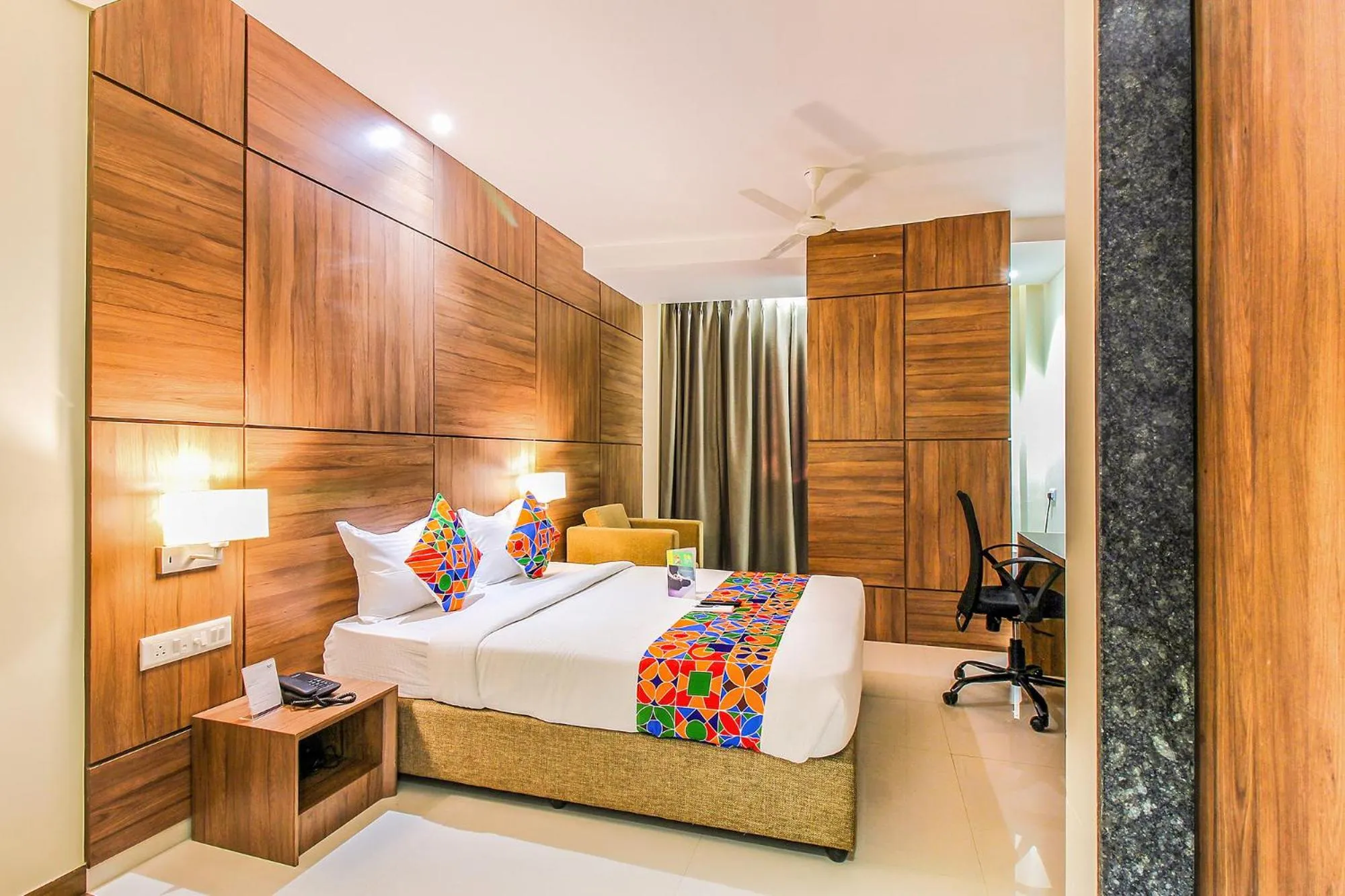 Bedroom, Bed in FabHotel RK International - Nr Mumbai International Airport