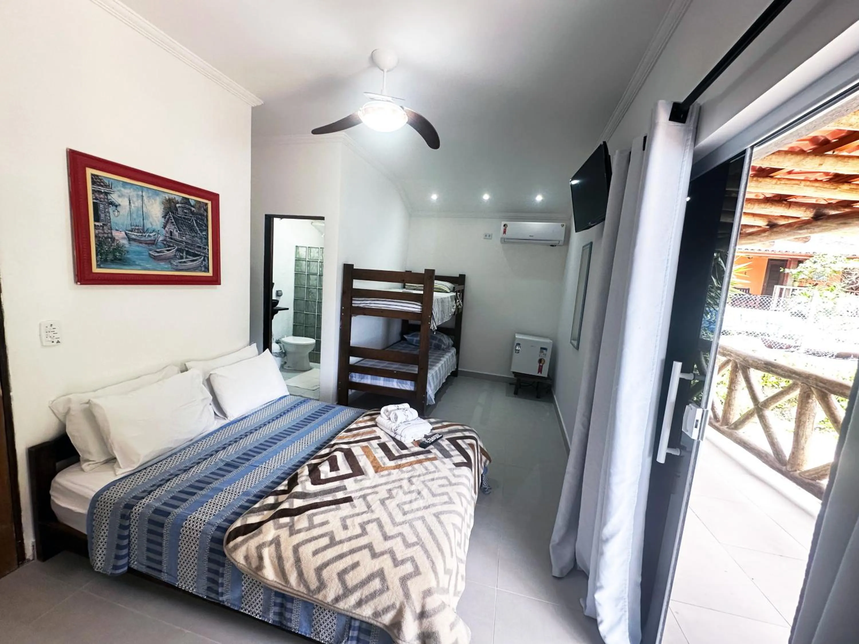 Bed in Pousada Sobre As Ondas de Picinguaba