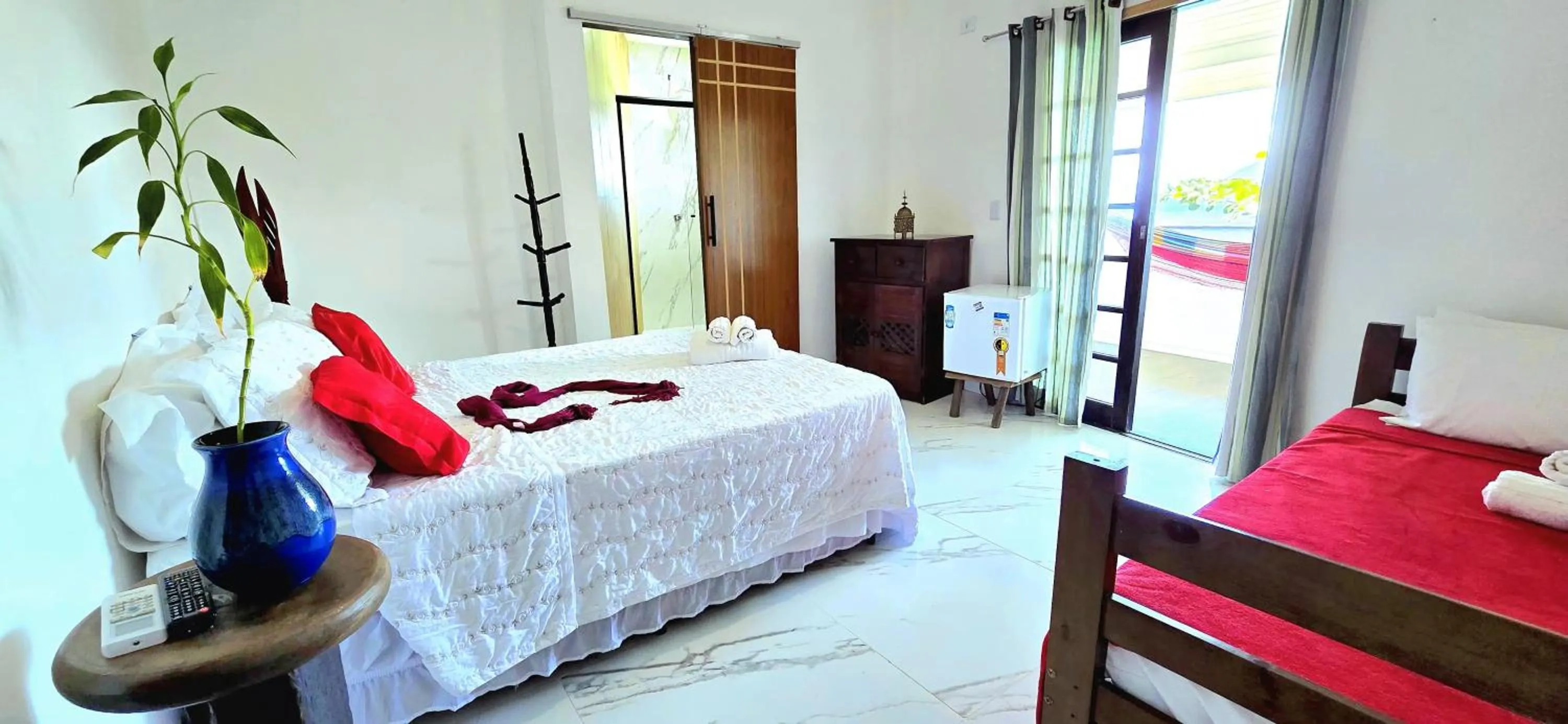 Bed in Pousada Sobre As Ondas de Picinguaba